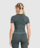 Gymshark Sport Seamless Midi Top - Victory Green/Discipline Green sold by Gymshark