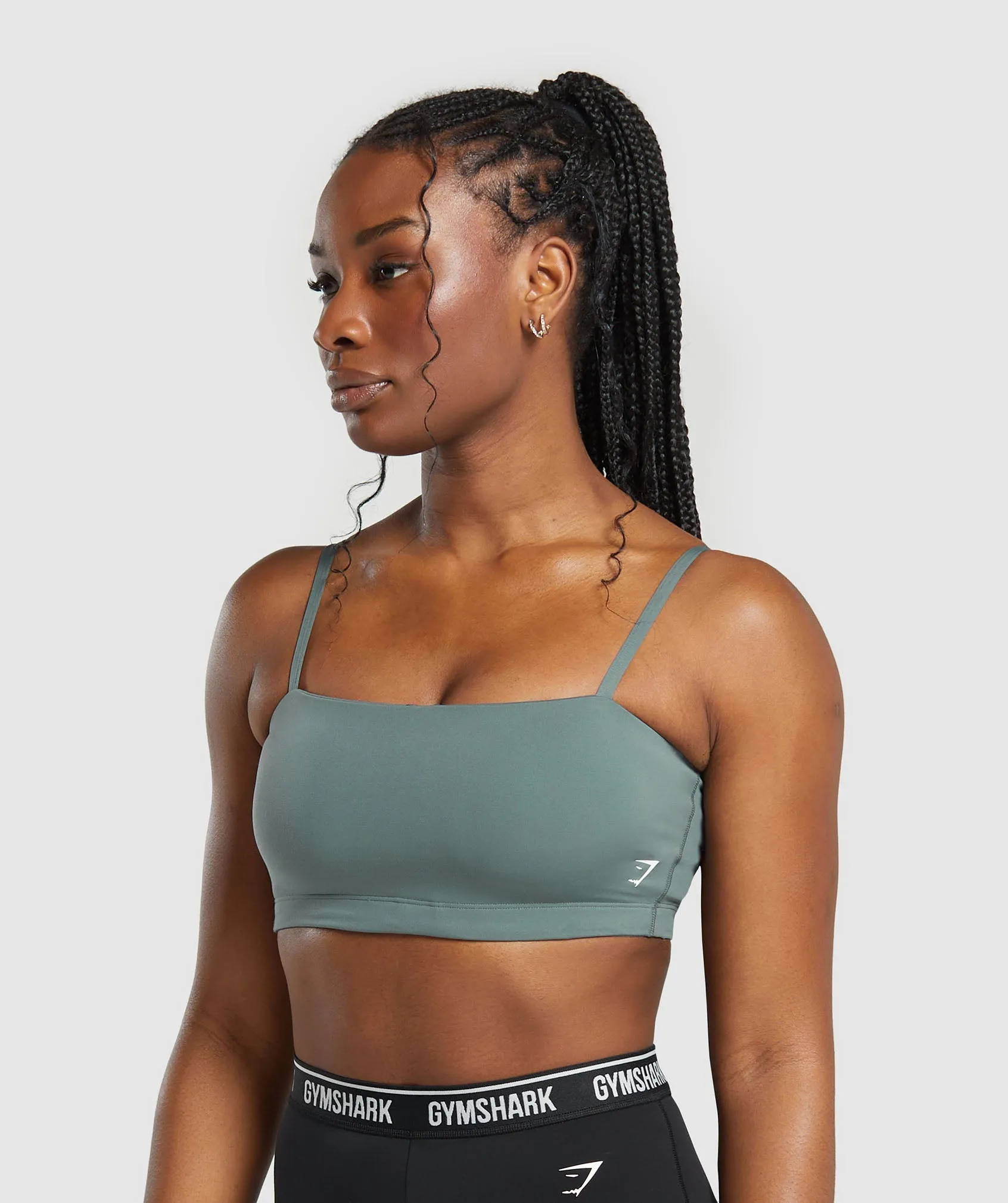 Gymshark Bandeau Sports Bra - Cargo Teal sold by Gymshark product image thumbnail 3