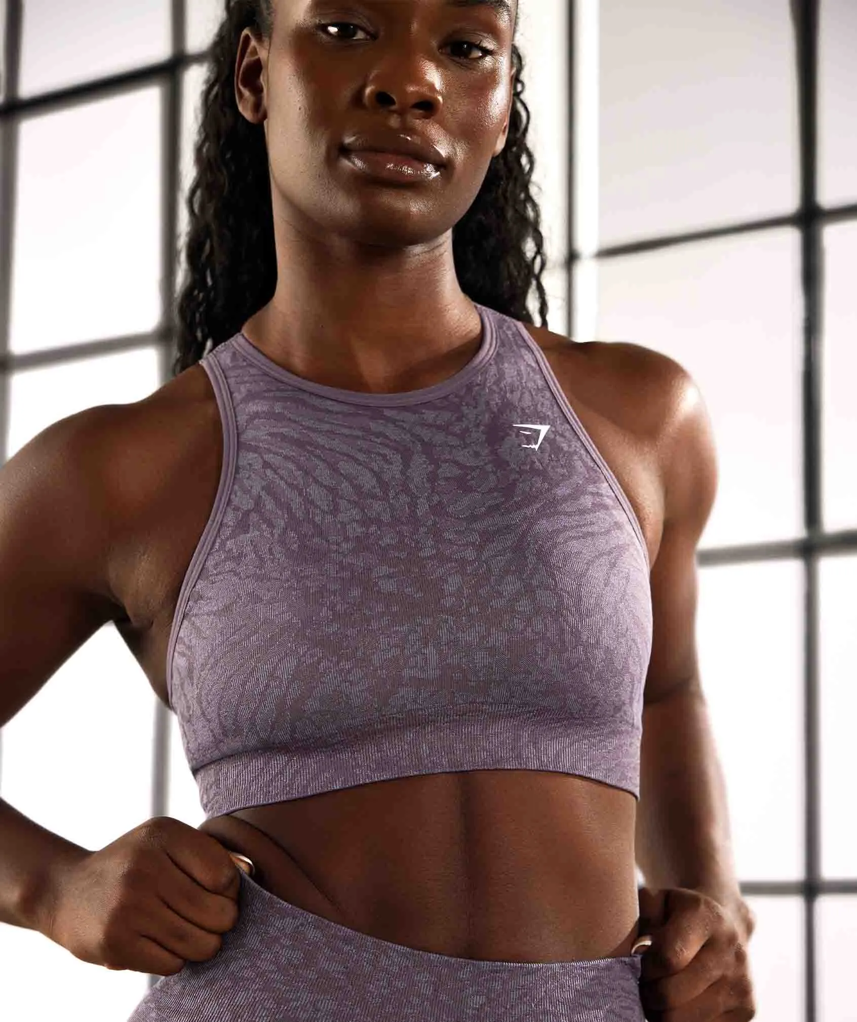 Gymshark Adapt Animal Seamless Sports Bra - Wild | Musk Lilac sold by Gymshark product image thumbnail 2