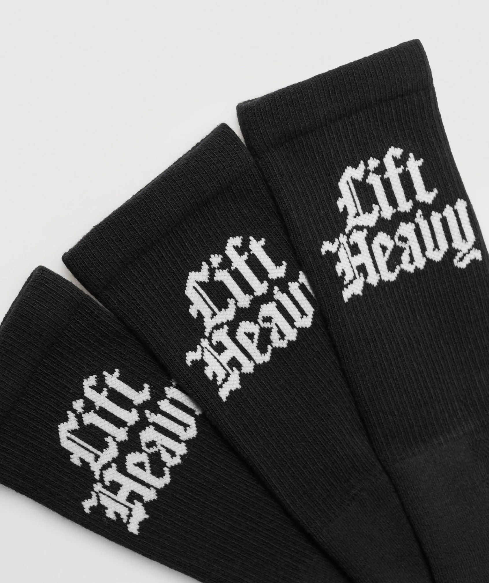 Gymshark Lift Heavy Crew 3pk - Black sold by Gymshark product image thumbnail 2