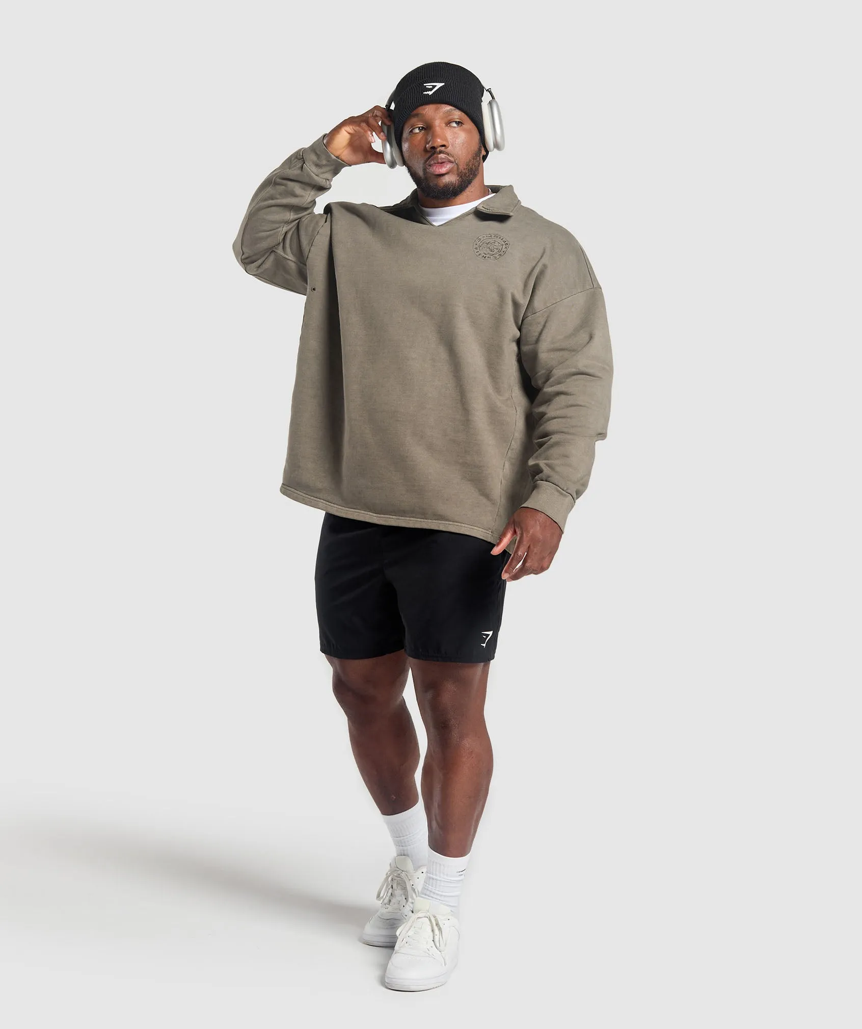 Gymshark Premium Legacy Pullover - Camo Brown sold by Gymshark product image thumbnail 4