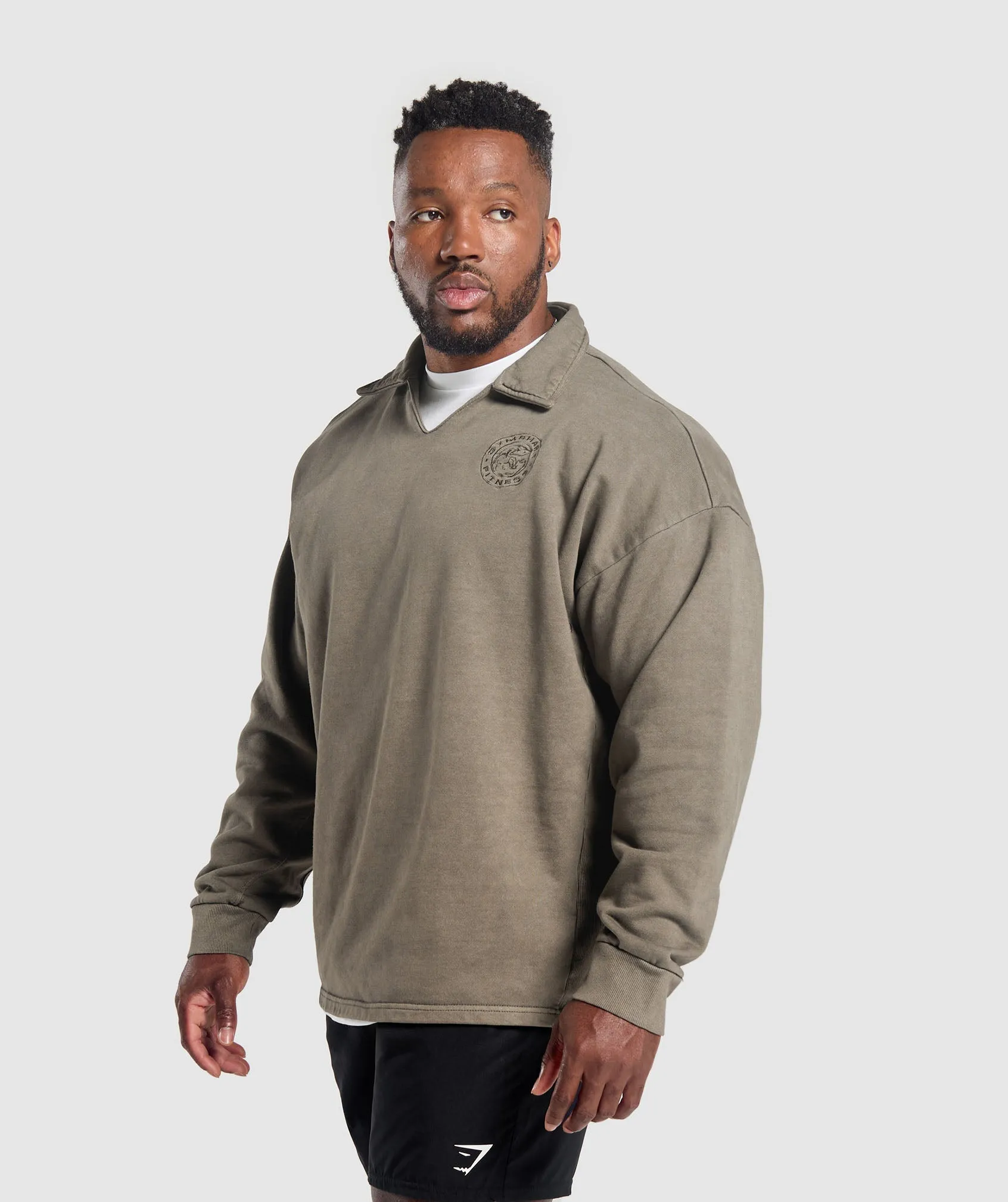 Gymshark Premium Legacy Pullover - Camo Brown sold by Gymshark product image thumbnail 3