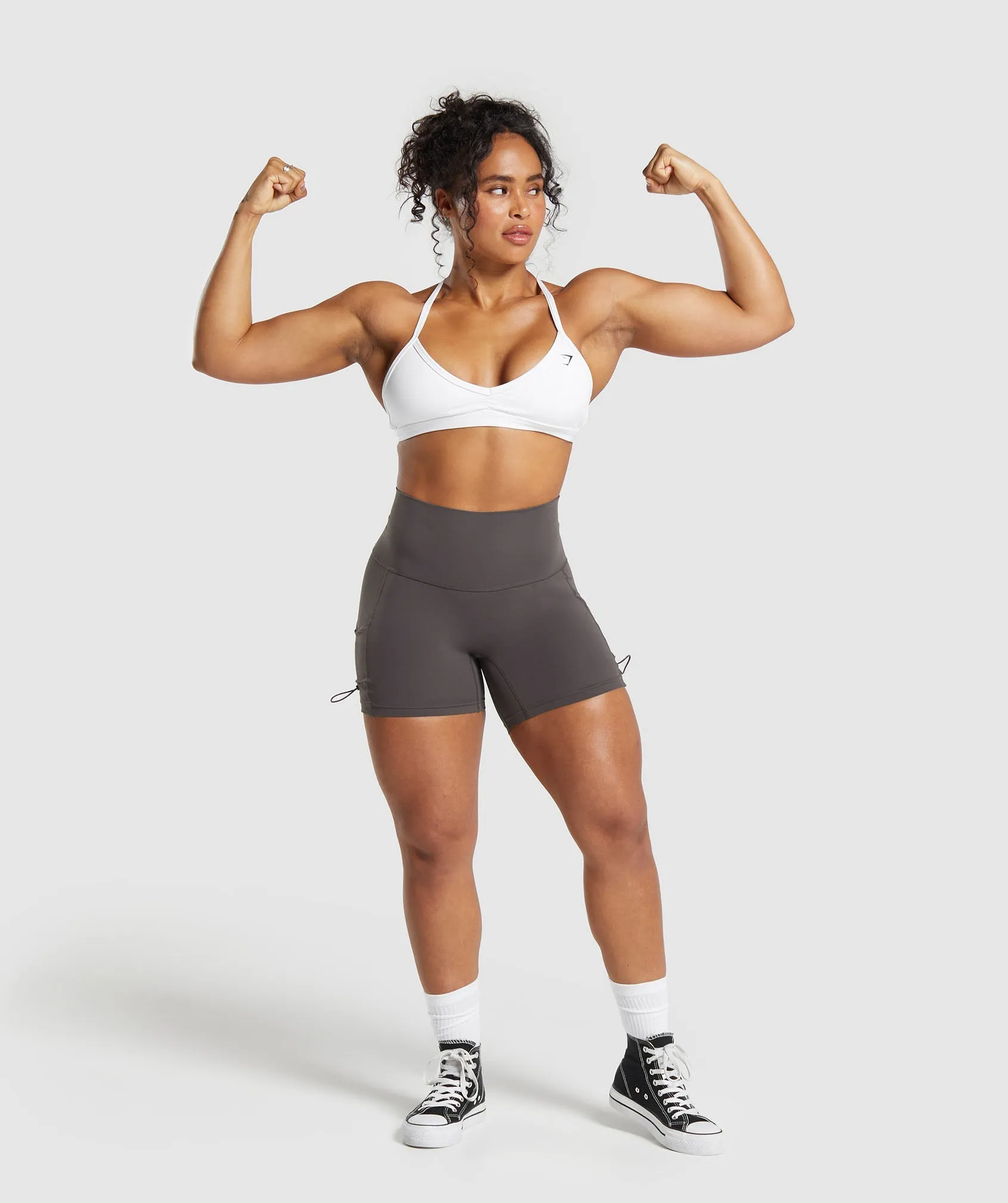 Gymshark Legacy Logo Tight Shorts - Greyed Purple sold by Gymshark product image thumbnail 4