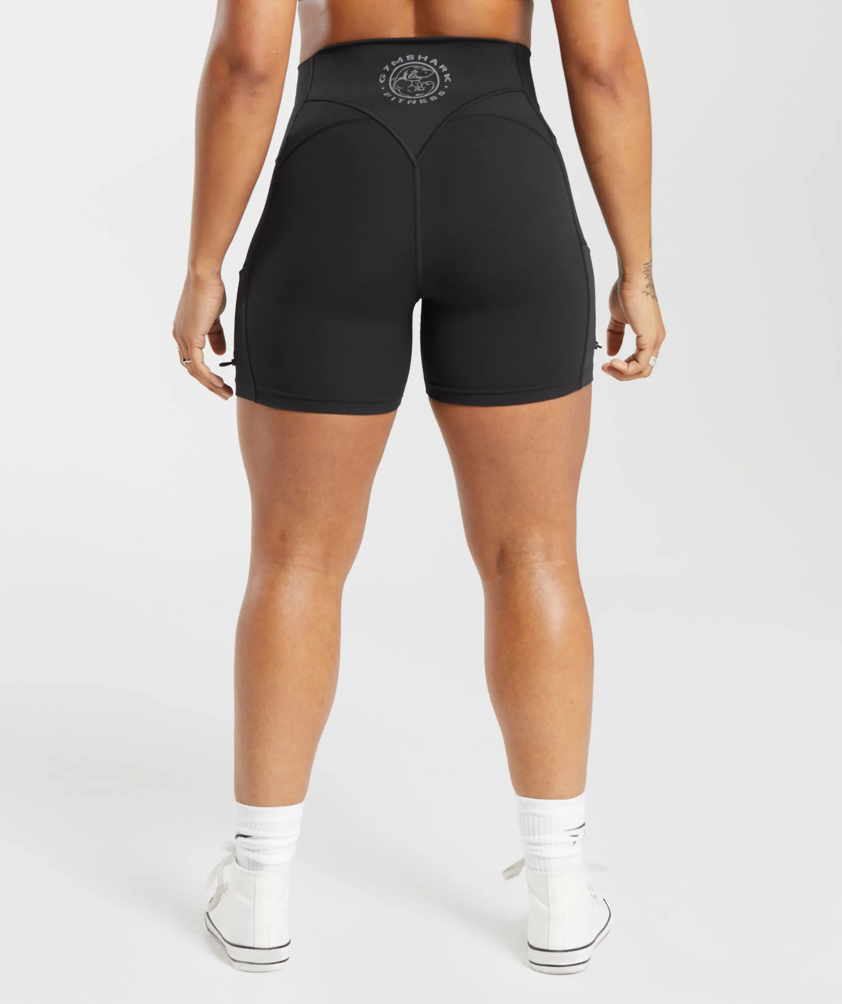 Gymshark Legacy Logo Tight Shorts - Black sold by Gymshark product image thumbnail 2