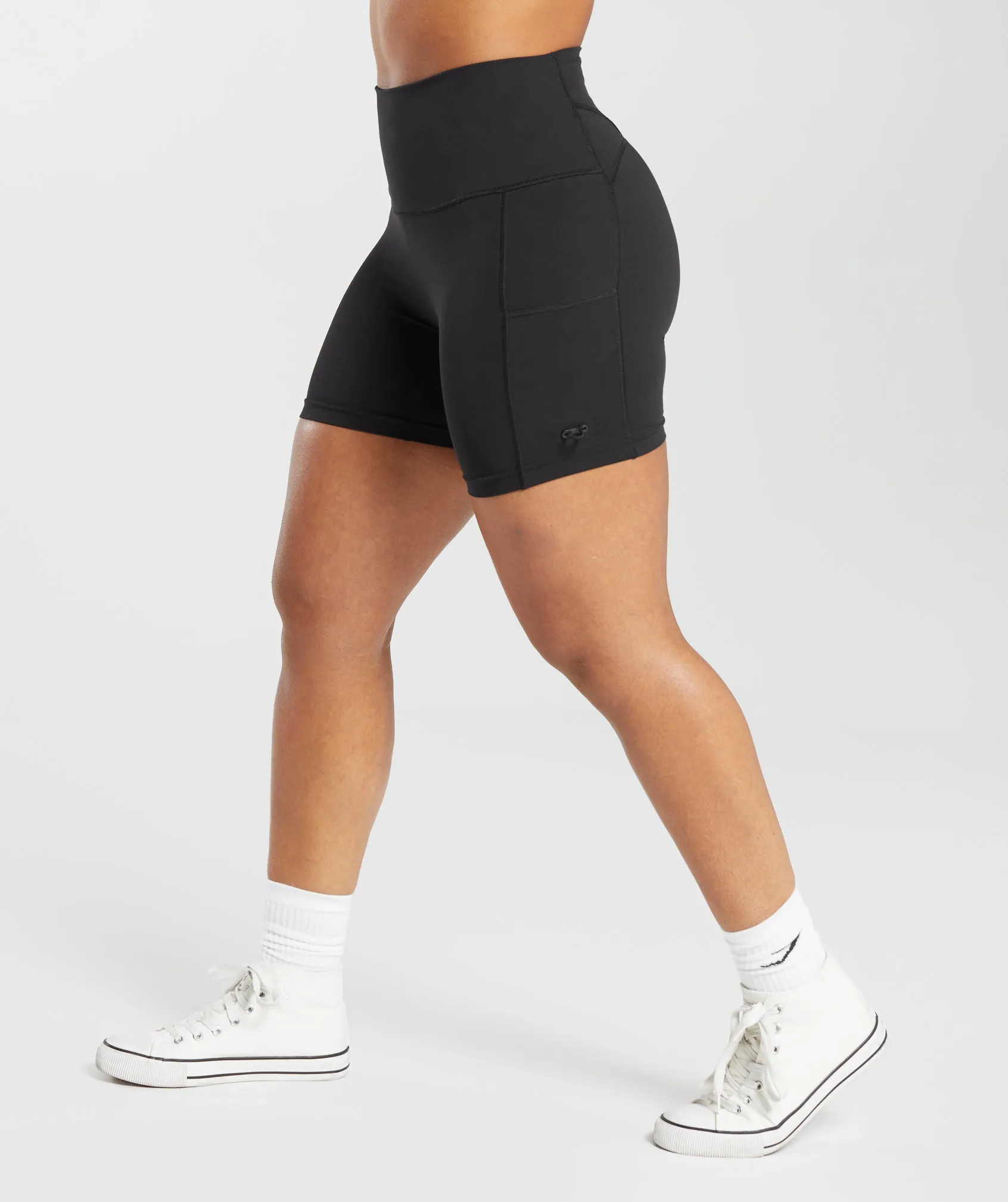 Gymshark Legacy Logo Tight Shorts - Black sold by Gymshark product image thumbnail 3