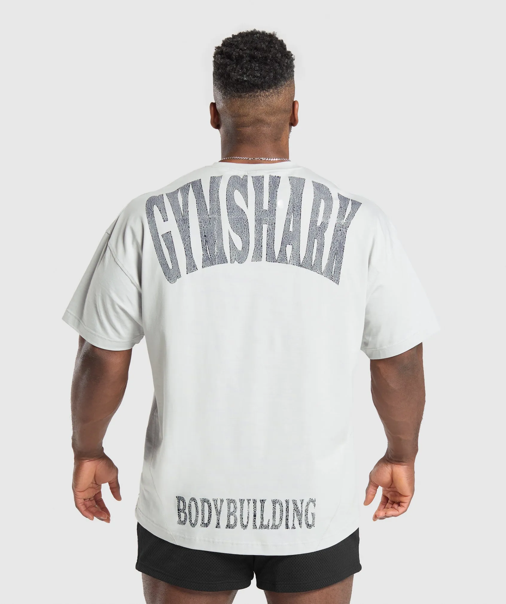 Gymshark Bodybuilding Graphic Short Sleeve T-Shirt - Metal Grey sold by Gymshark