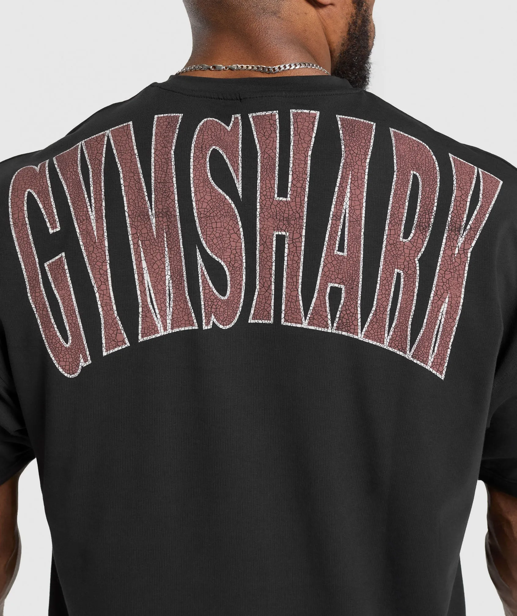 Gymshark Bodybuilding Graphic Short Sleeve T-Shirt - Black/Burgundy Brown sold by Gymshark product image thumbnail 5