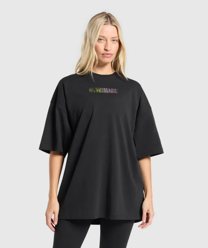 Gymshark Weight Plate Graphic T-Shirt - Black sold by Gymshark