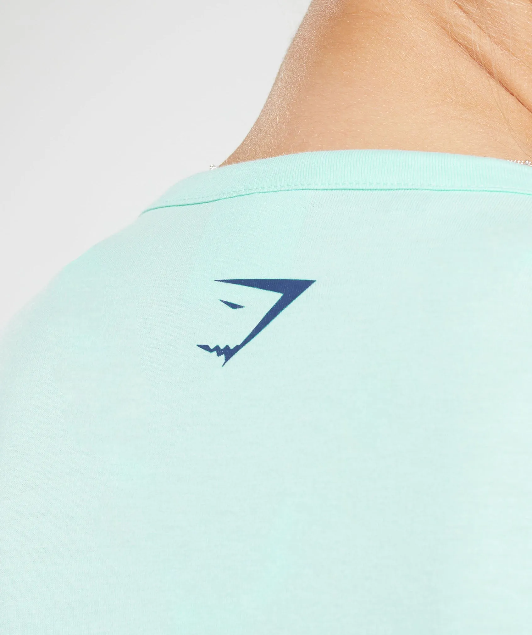 Gymshark Love Hearts Crop Top - Serene Blue sold by Gymshark product image thumbnail 5