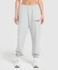 Gymshark Collegiate Lifestyle Fleece Joggers - Light Grey Core Marl sold by Gymshark
