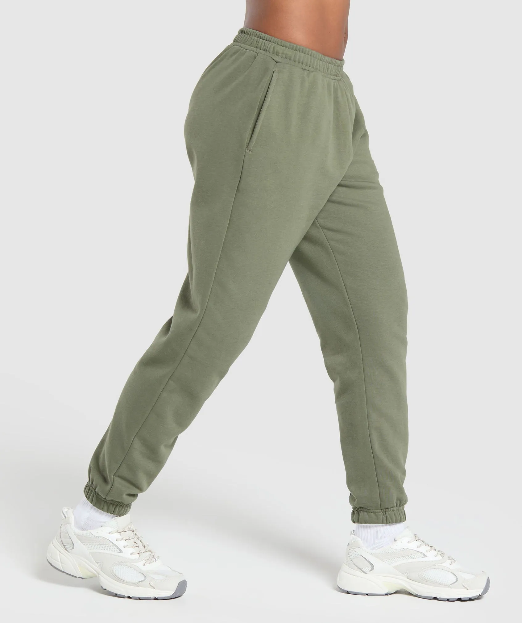 Gymshark Collegiate Lifestyle Fleece Joggers - Base Green sold by Gymshark product image thumbnail 3