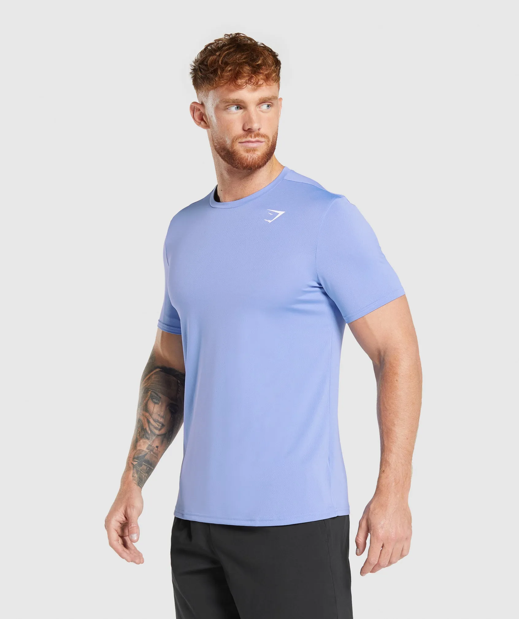 Gymshark Arrival Regular Fit T-Shirt - Lift Blue sold by Gymshark product image thumbnail 2