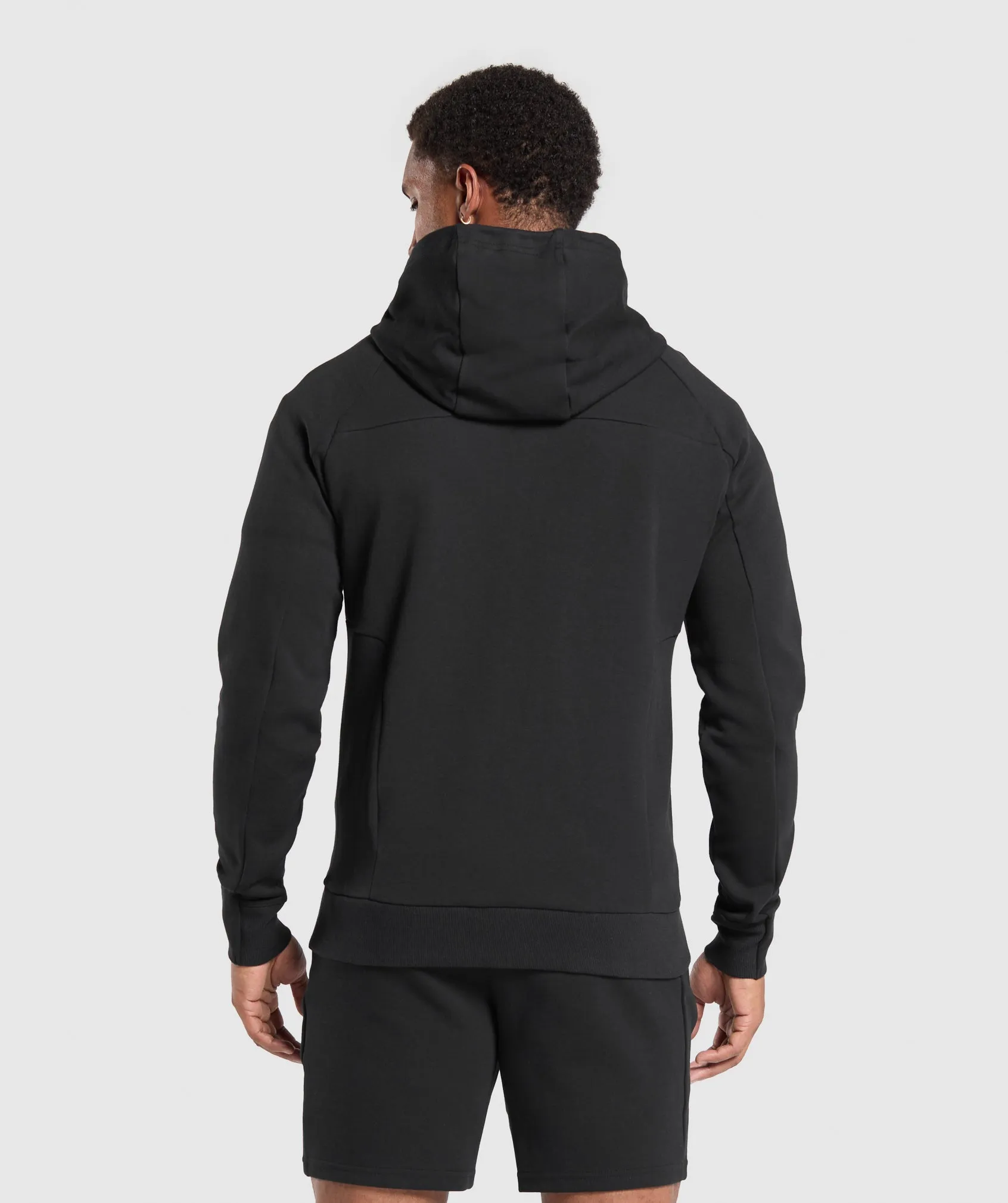 Gymshark Tech Knit Zip Up Hoodie - Black sold by Gymshark product image thumbnail 2