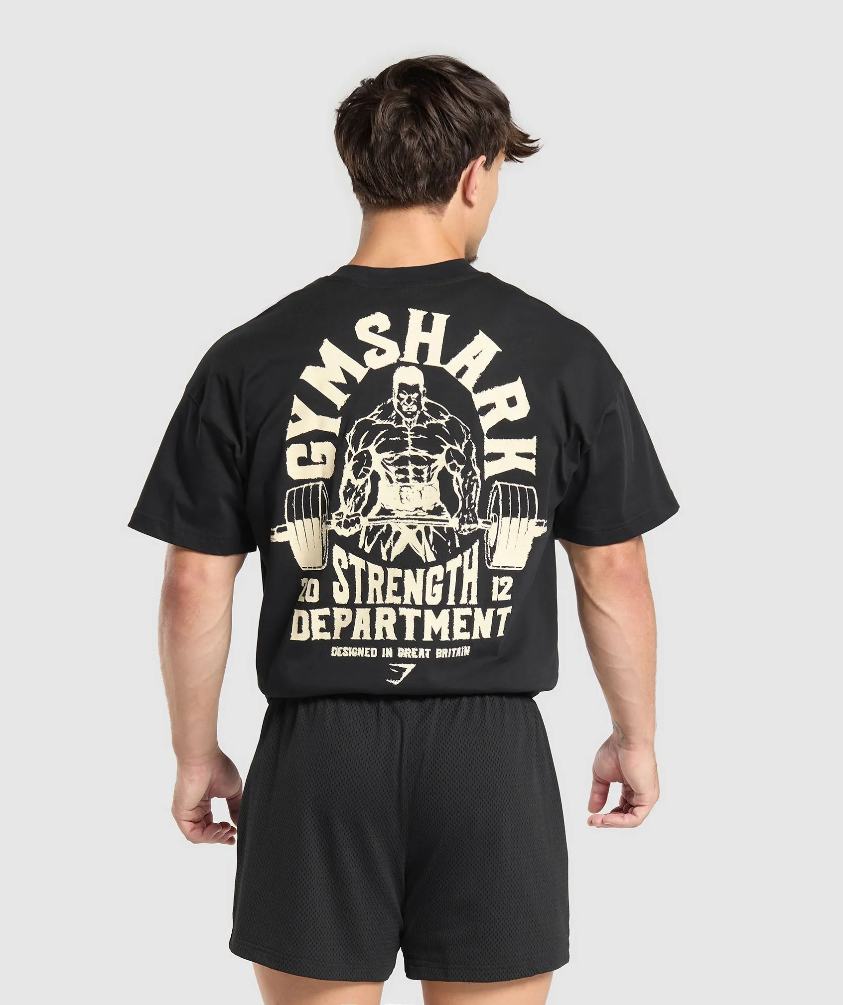 Gymshark Strength Department Graphic T-Shirt - Black sold by Gymshark