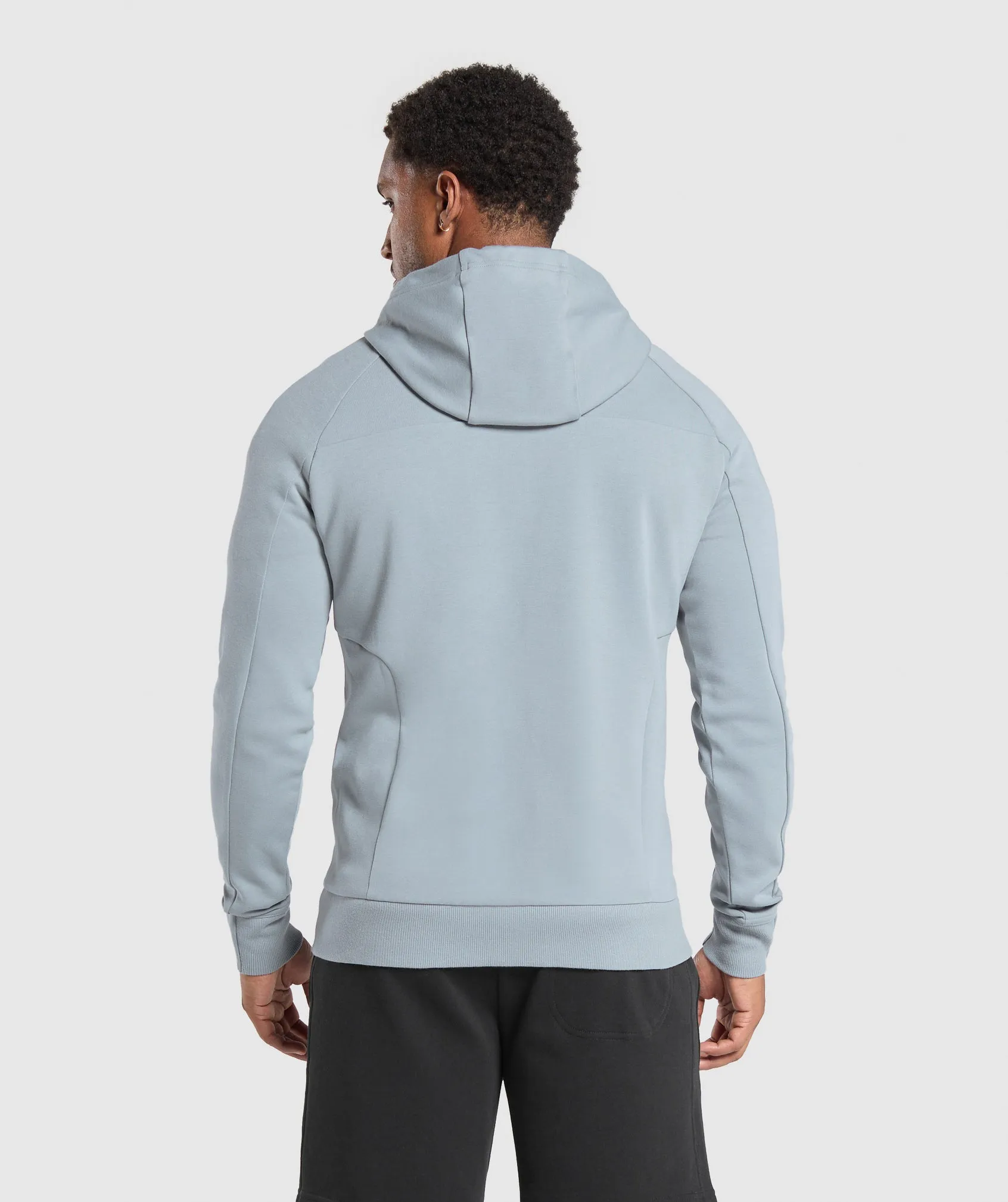 Gymshark Tech Knit Zip Up Hoodie - Denim Grey sold by Gymshark product image thumbnail 3