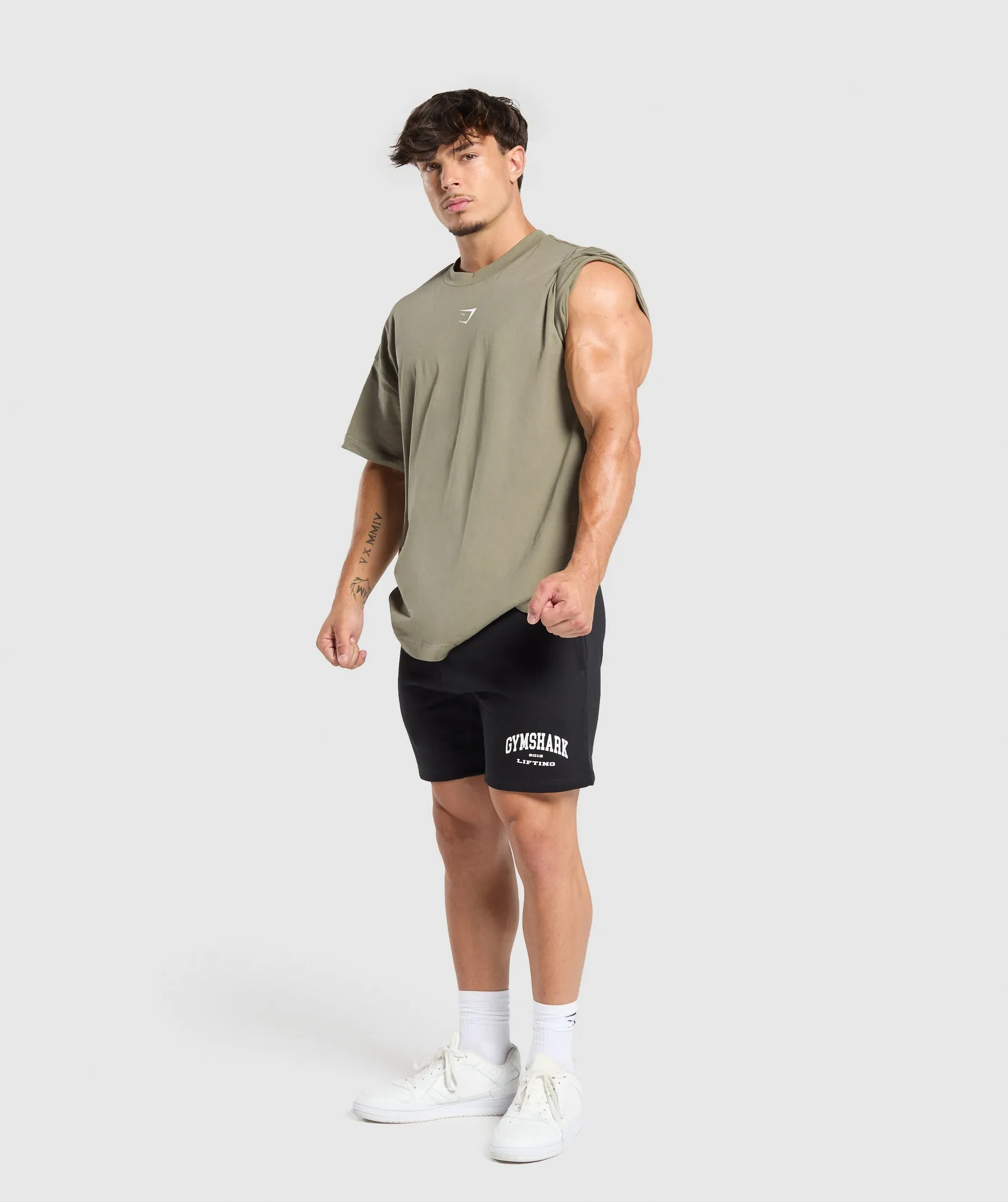 Gymshark Build Your Legacy Graphic T-Shirt - Utility Green sold by Gymshark product image thumbnail 4