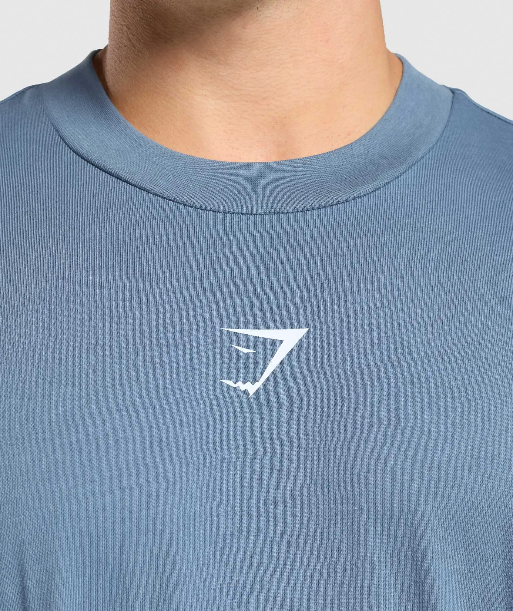 Gymshark Build Your Legacy Graphic T-Shirt - Faded Blue sold by Gymshark product image thumbnail 5