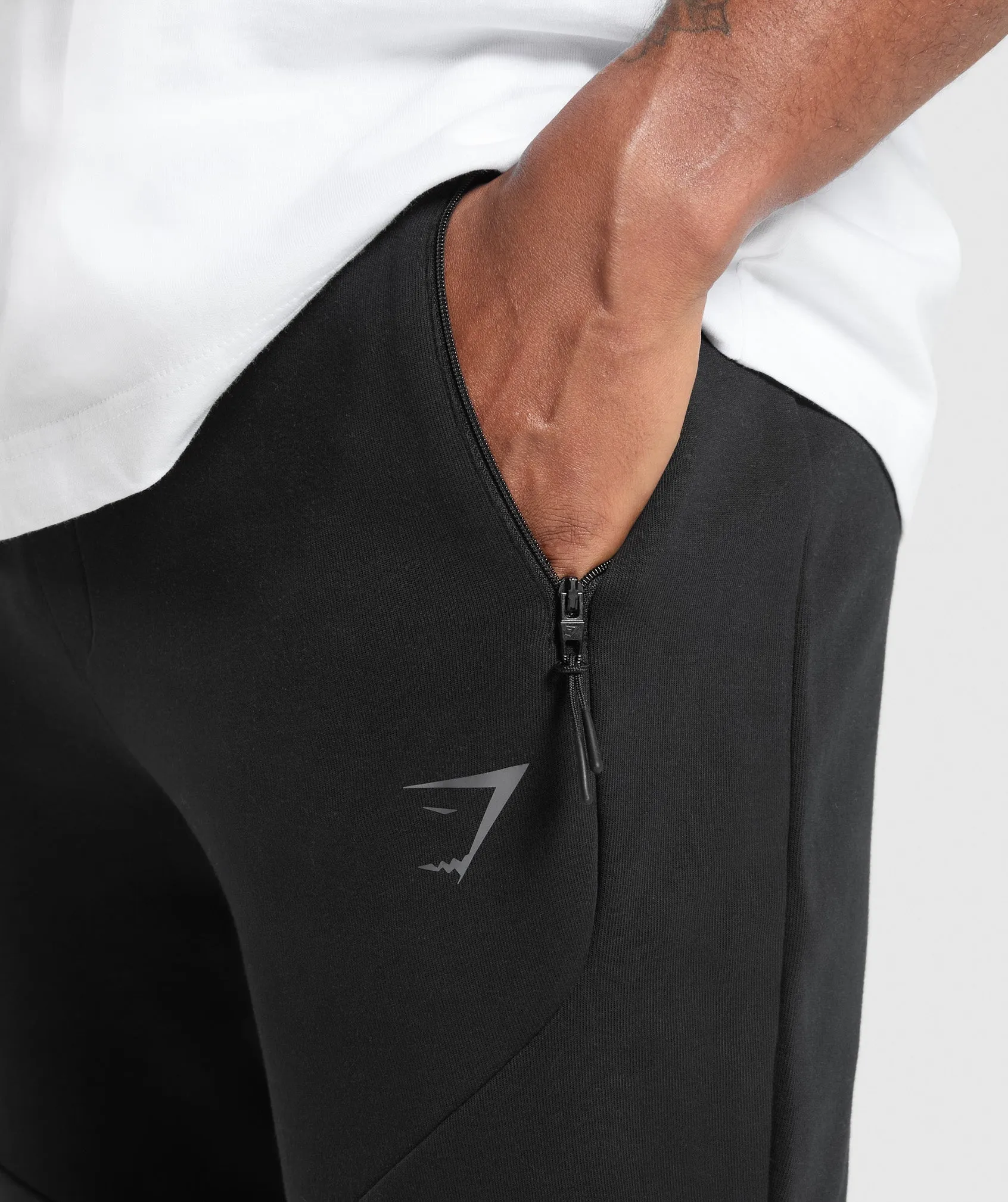 Gymshark Interlock Tech Joggers - Black sold by Gymshark product image thumbnail 5