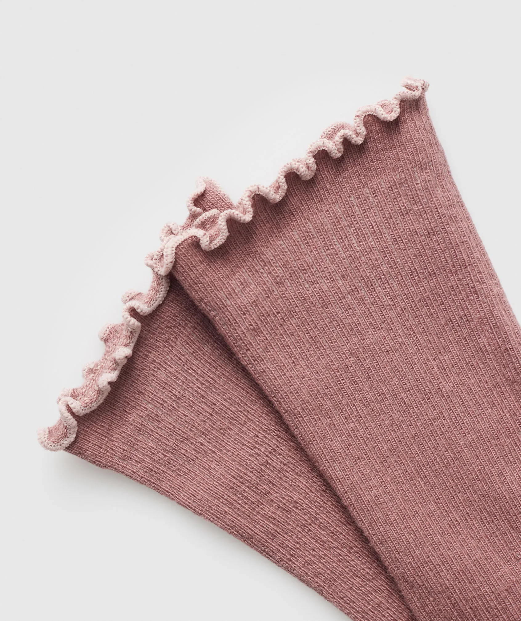 Gymshark Frill Crew Single Sock - Brick Brown/Muted Pink sold by Gymshark product image thumbnail 2