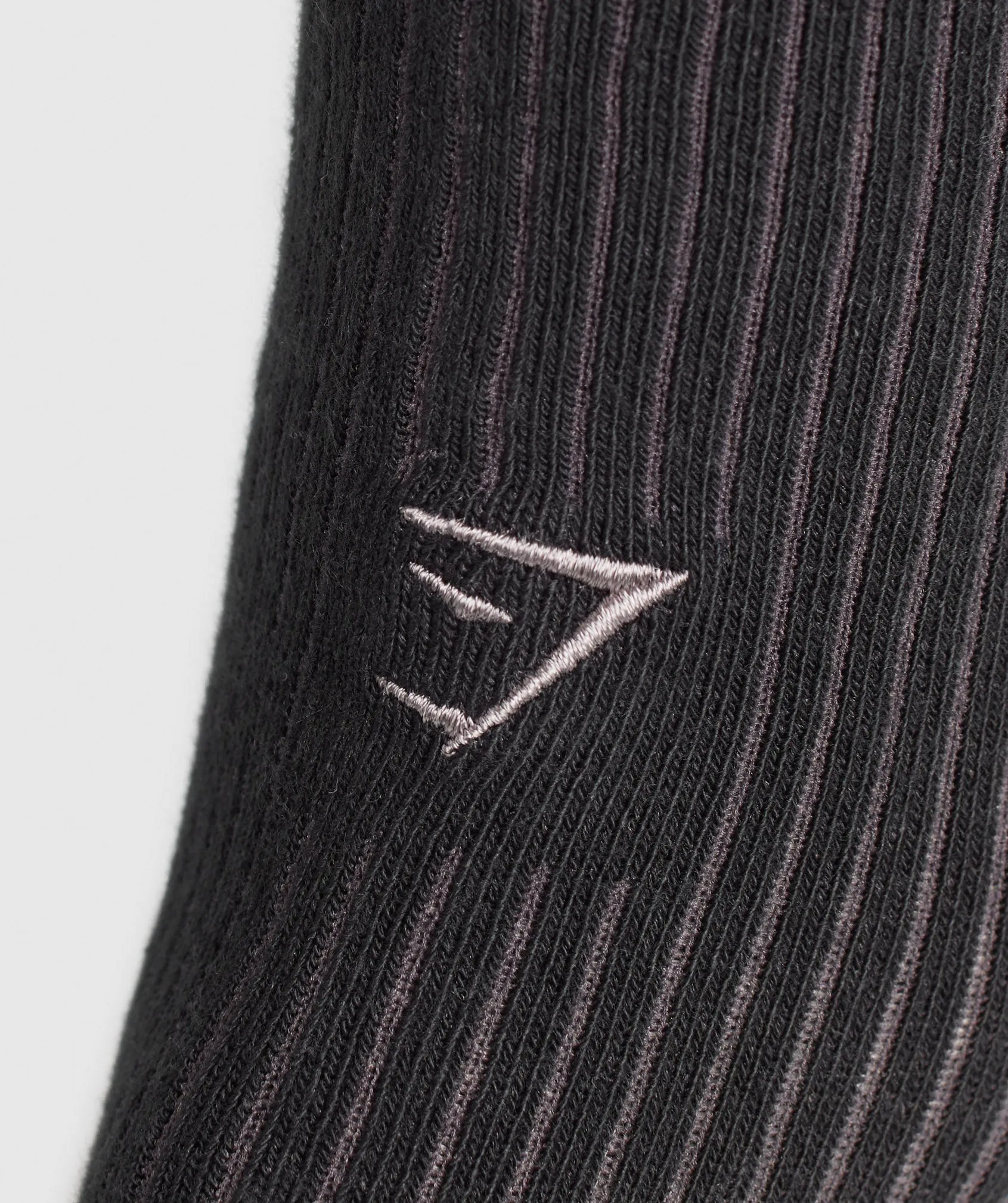 Gymshark Frill Crew Single Sock - Black/Brushed Purple sold by Gymshark product image thumbnail 3