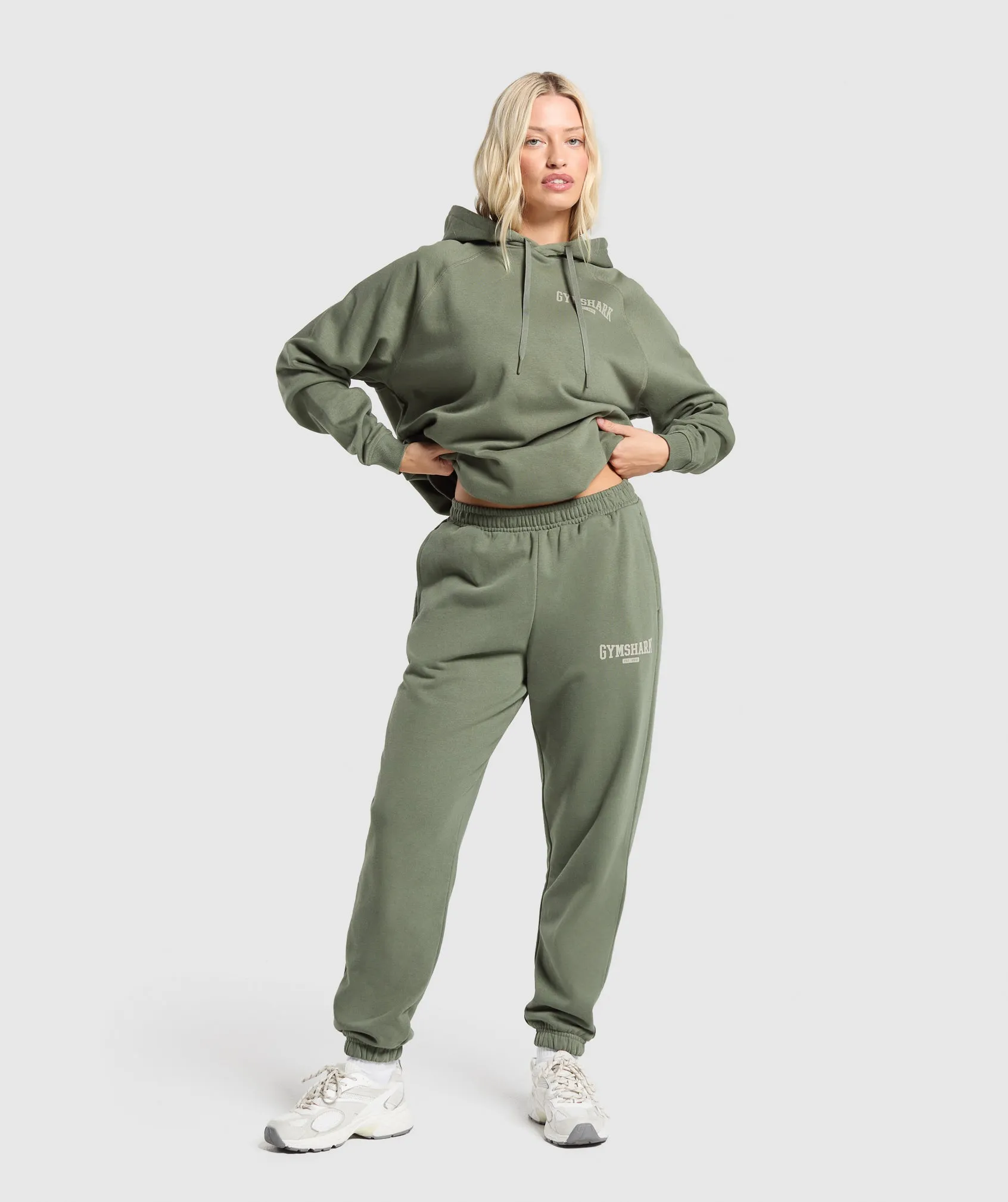 Gymshark Collegiate Lifestyle Hoodie - Base Green sold by Gymshark product image thumbnail 5