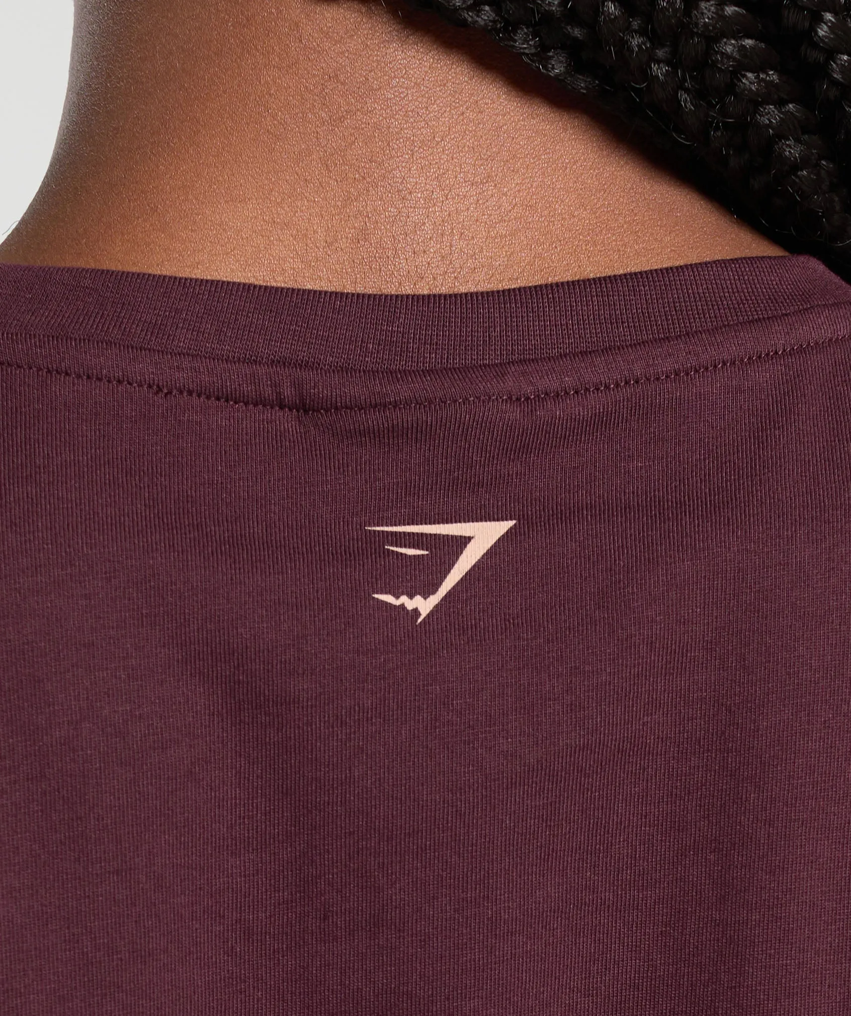 Gymshark Collegiate Lifestyle Crop Top - Depth Purple sold by Gymshark product image thumbnail 4