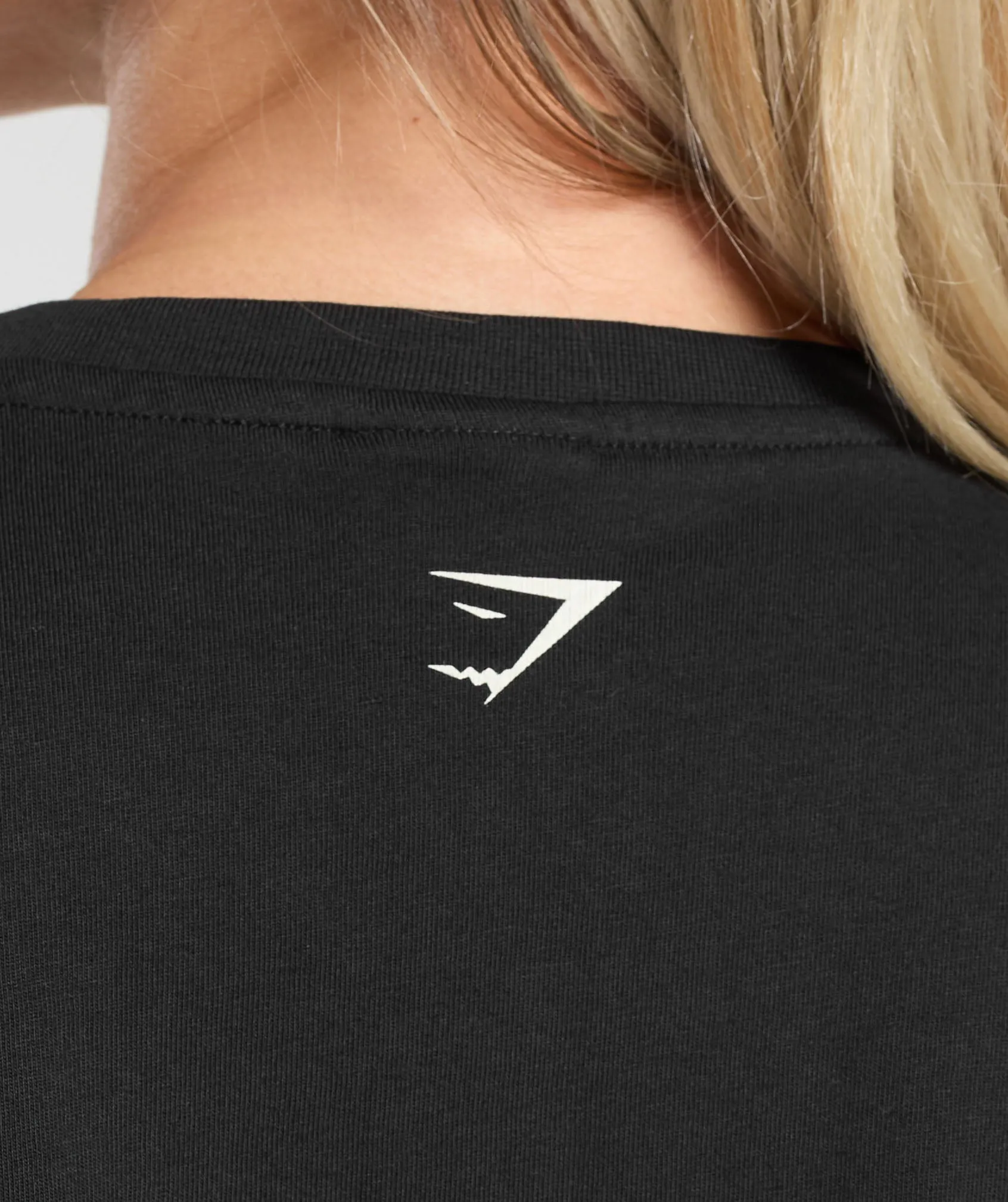 Gymshark Collegiate Lifestyle Crop Top - Black sold by Gymshark product image thumbnail 5