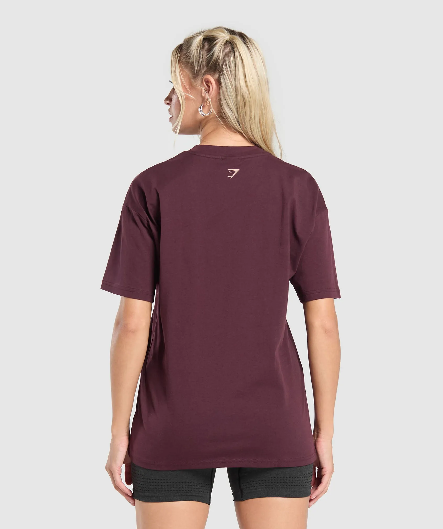 Gymshark Collegiate Lifestyle Oversized T-Shirt - Depth Purple sold by Gymshark product image thumbnail 2