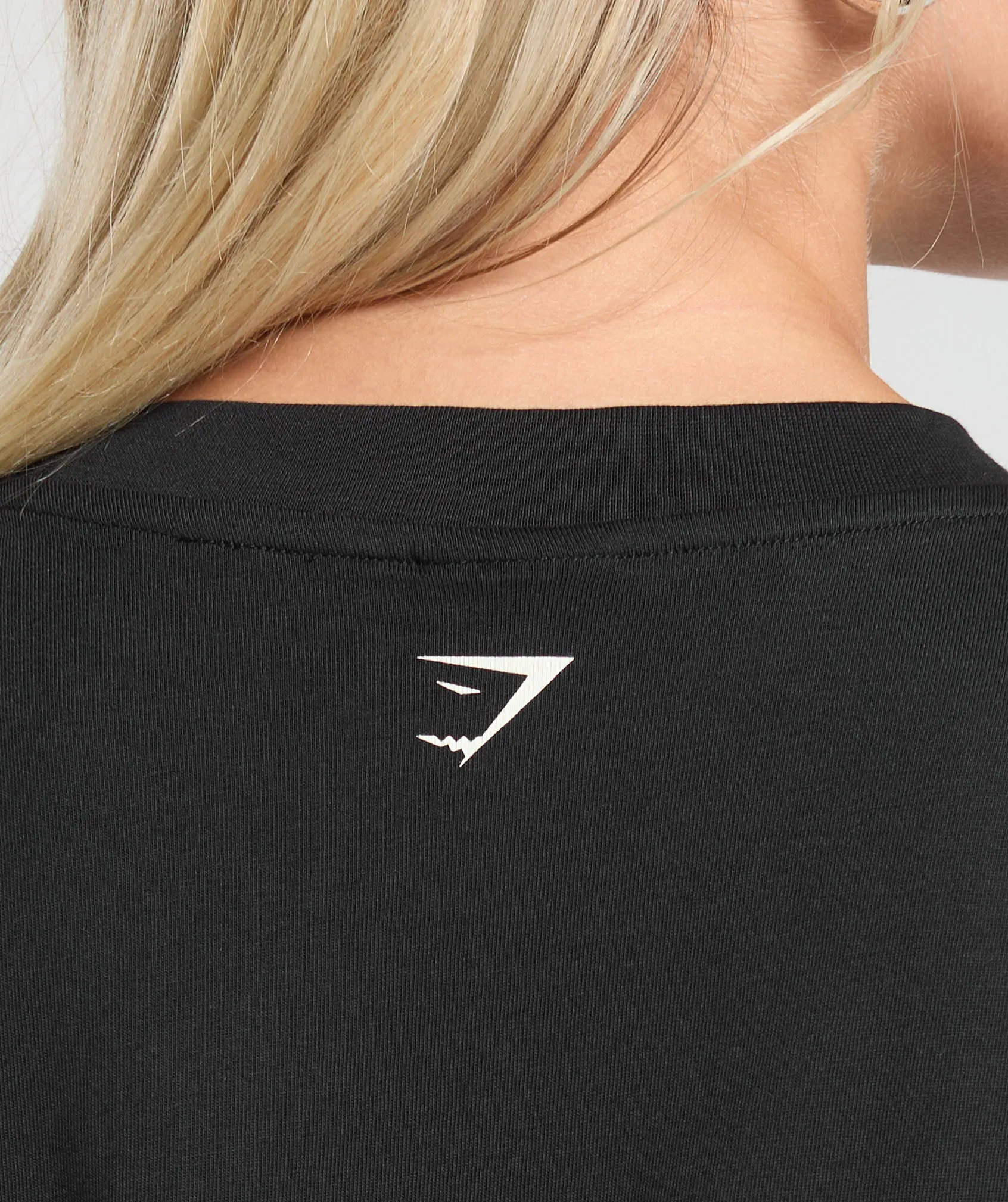 Gymshark Collegiate Lifestyle Oversized T-Shirt - Black sold by Gymshark product image thumbnail 4