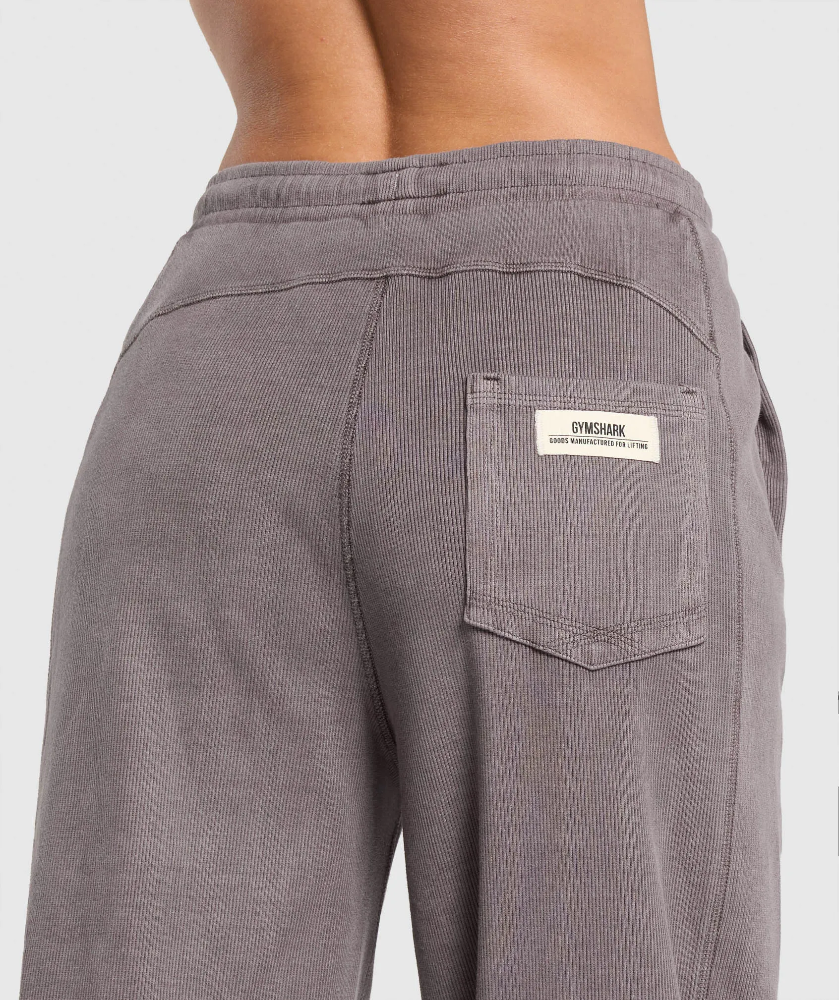 Gymshark Rest Day Ribbed Joggers - Brushed Purple sold by Gymshark product image thumbnail 5