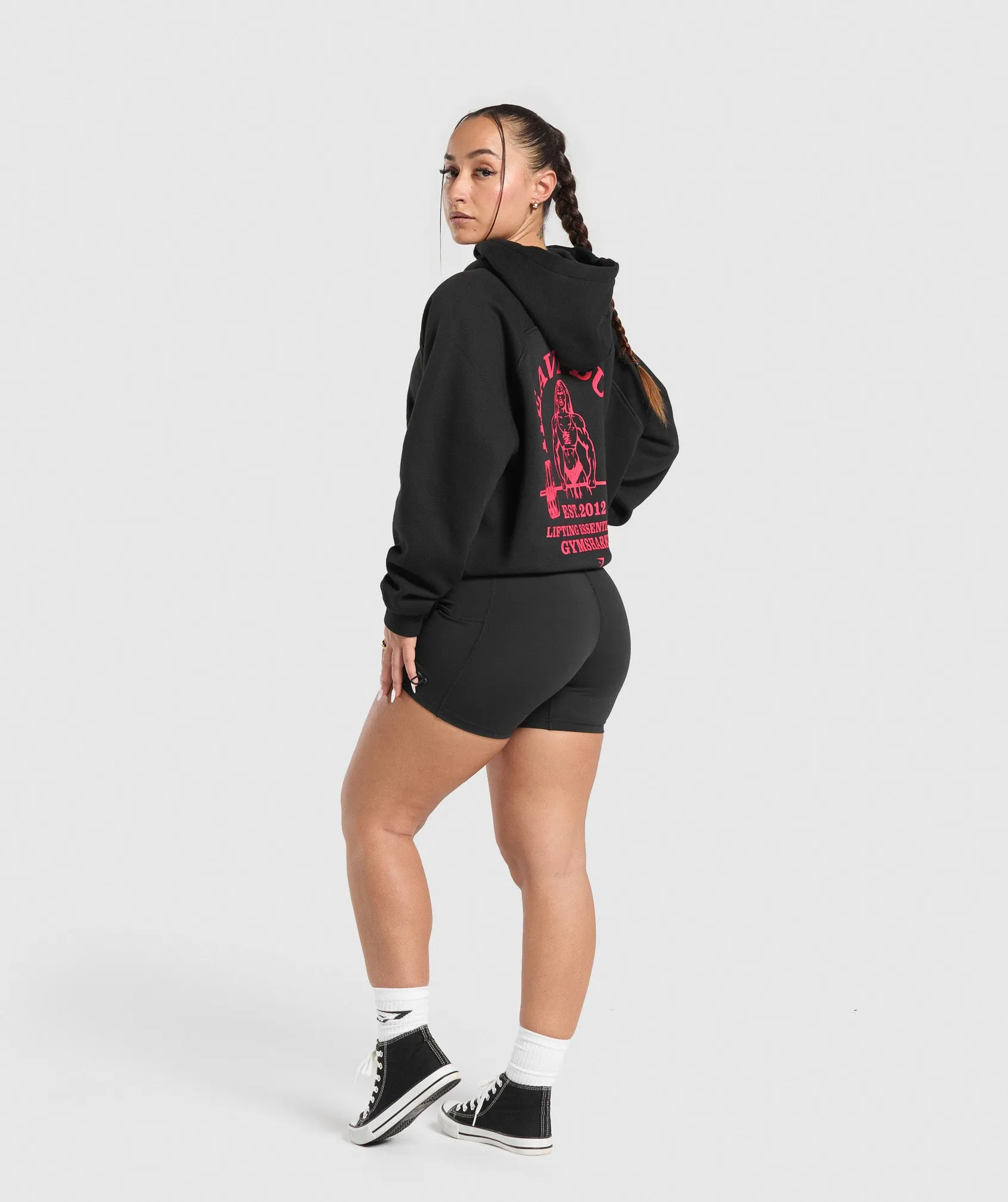 Gymshark Heavy Duty Oversized Hoodie - Black sold by Gymshark product image thumbnail 4