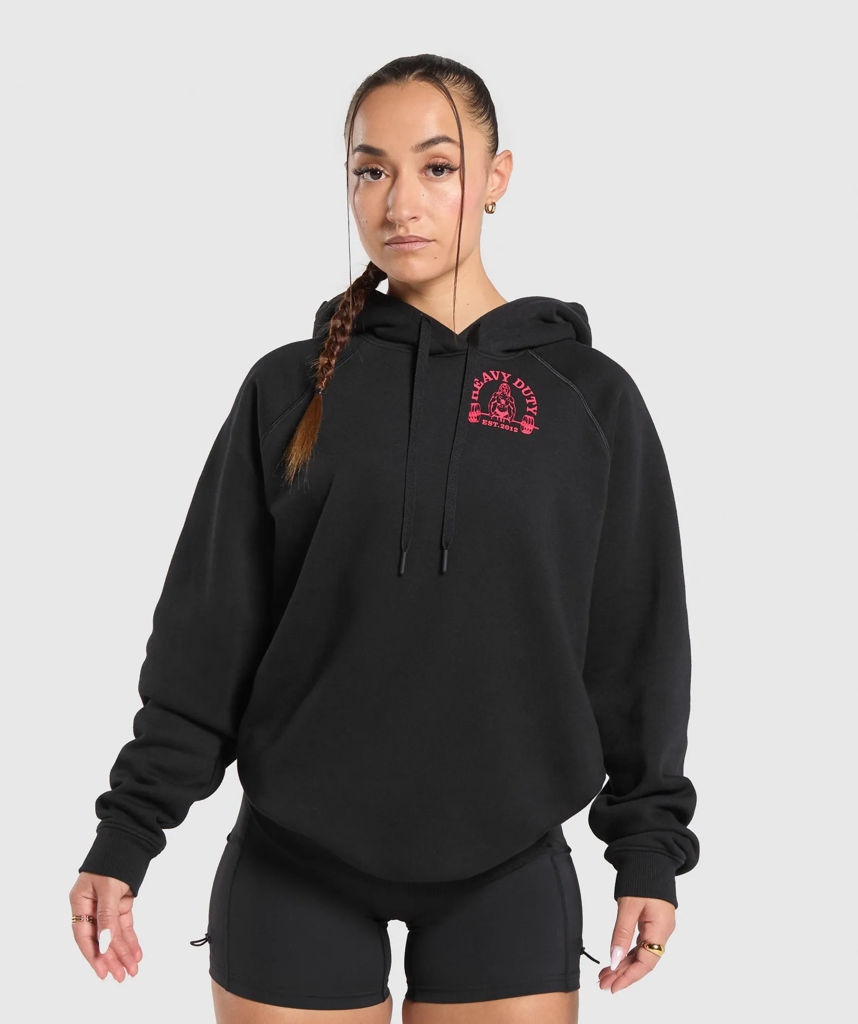 Gymshark Heavy Duty Oversized Hoodie - Black sold by Gymshark product image thumbnail 2