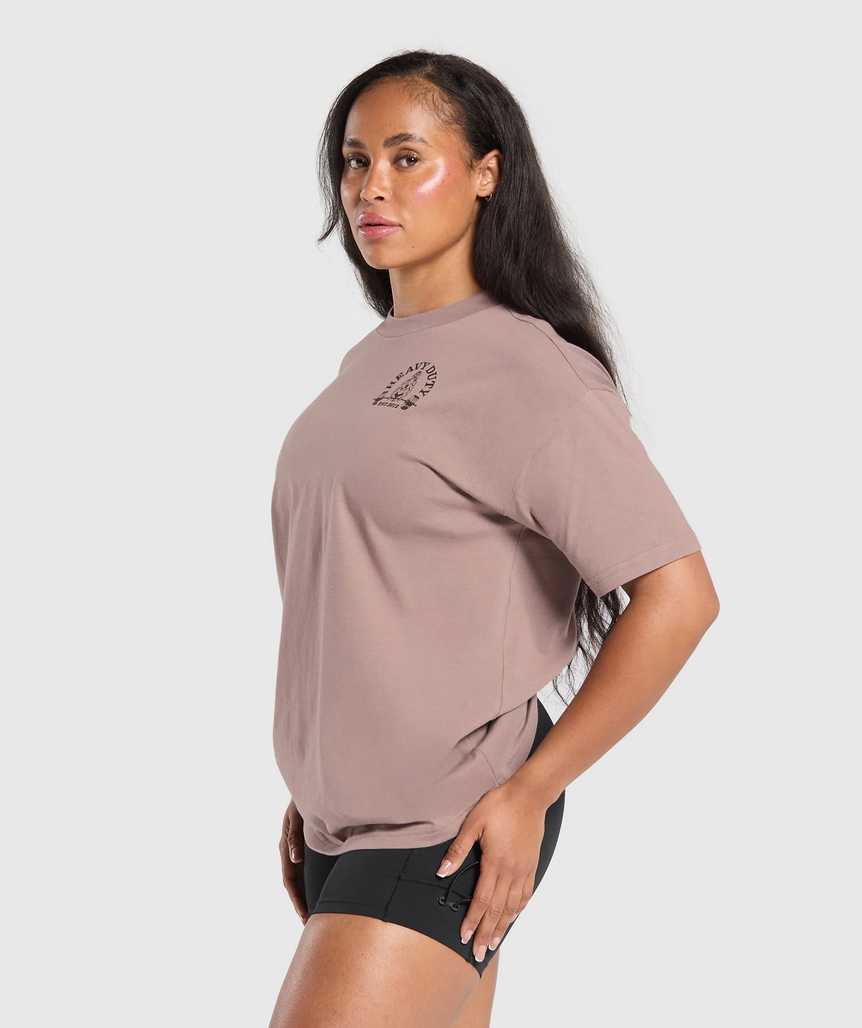 Gymshark Heavy Duty Oversized T-Shirt - Powder Mauve sold by Gymshark product image thumbnail 3