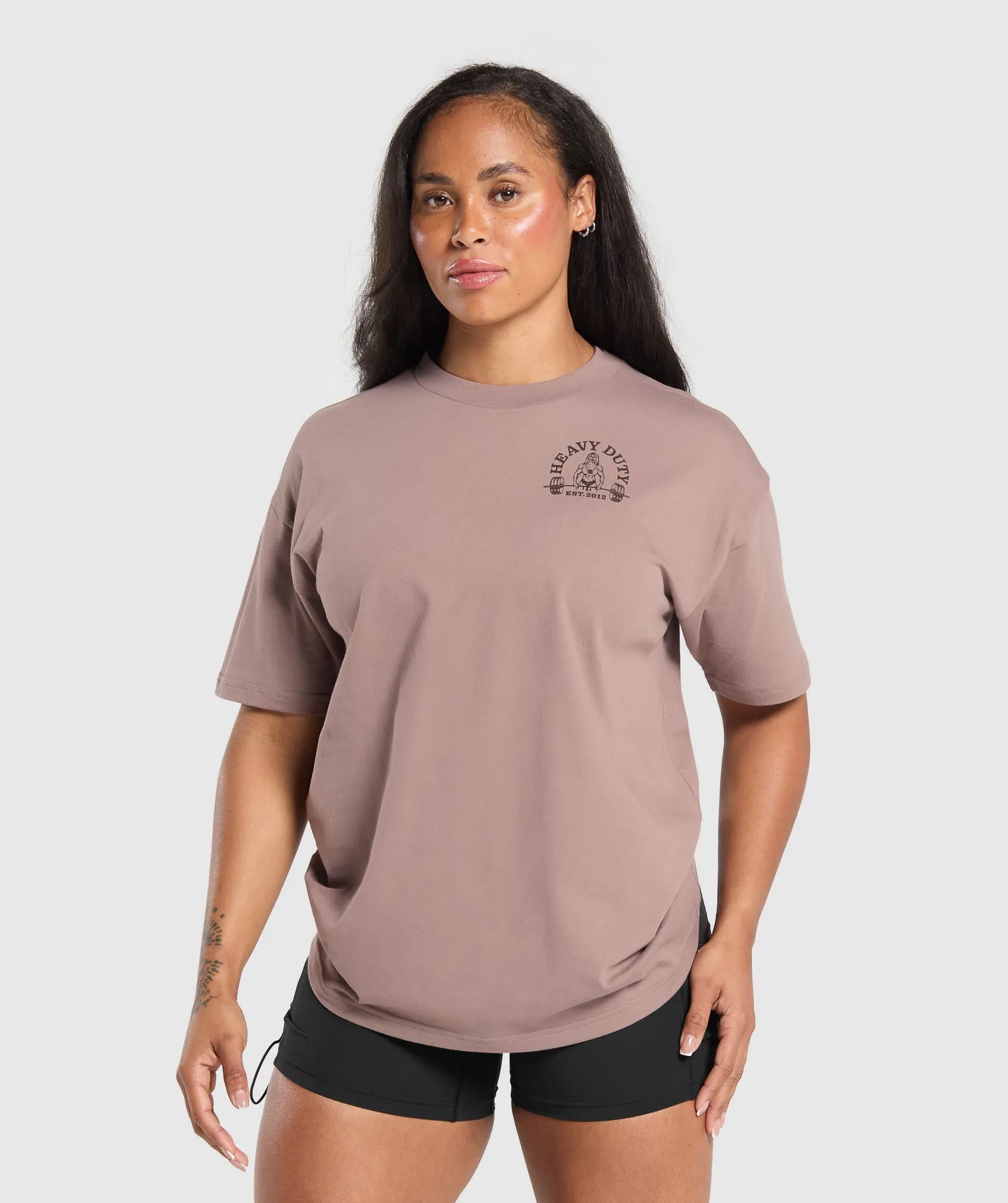 Gymshark Heavy Duty Oversized T-Shirt - Powder Mauve sold by Gymshark product image thumbnail 2