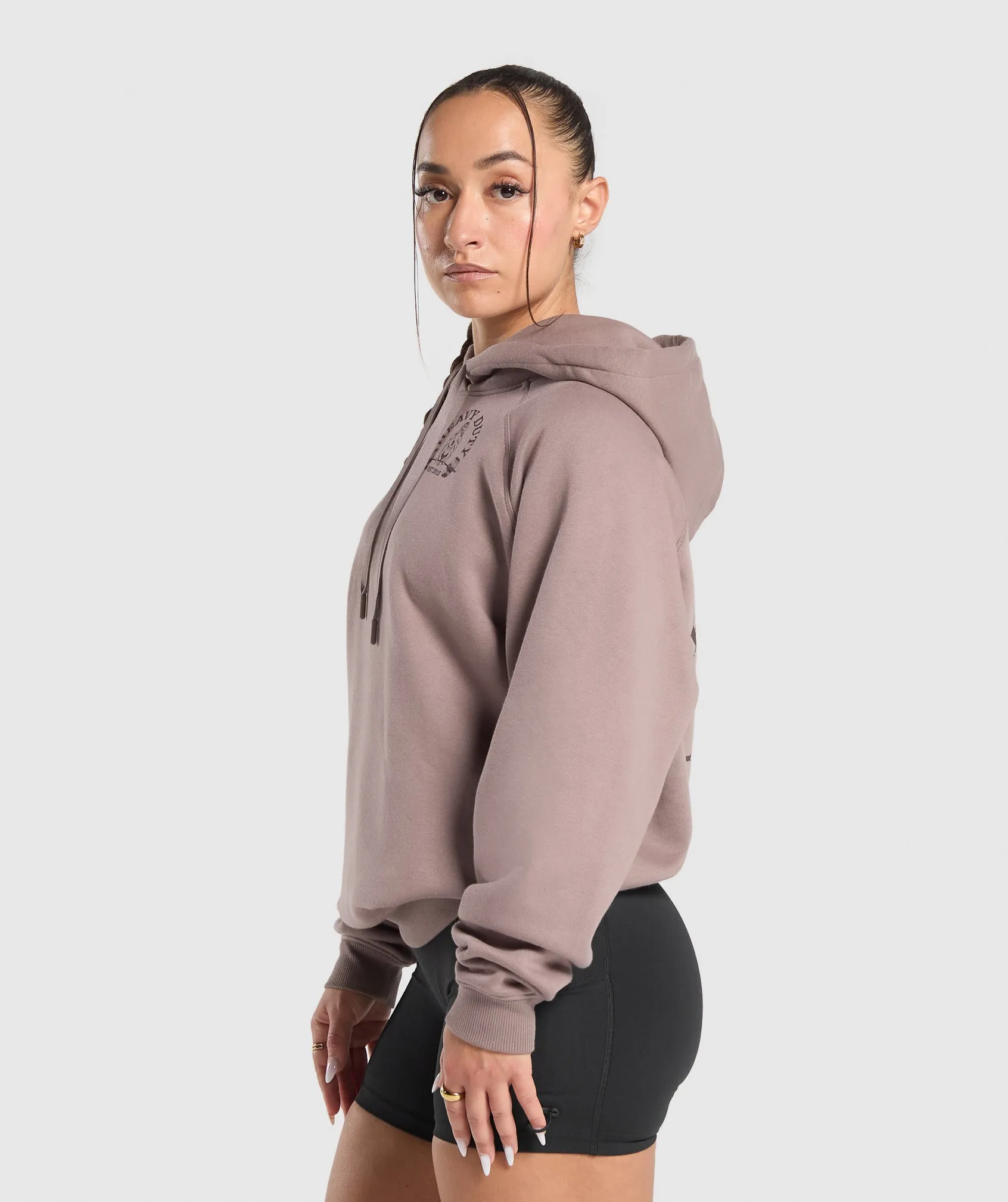 Gymshark Heavy Duty Oversized Hoodie - Powder Mauve sold by Gymshark product image thumbnail 3