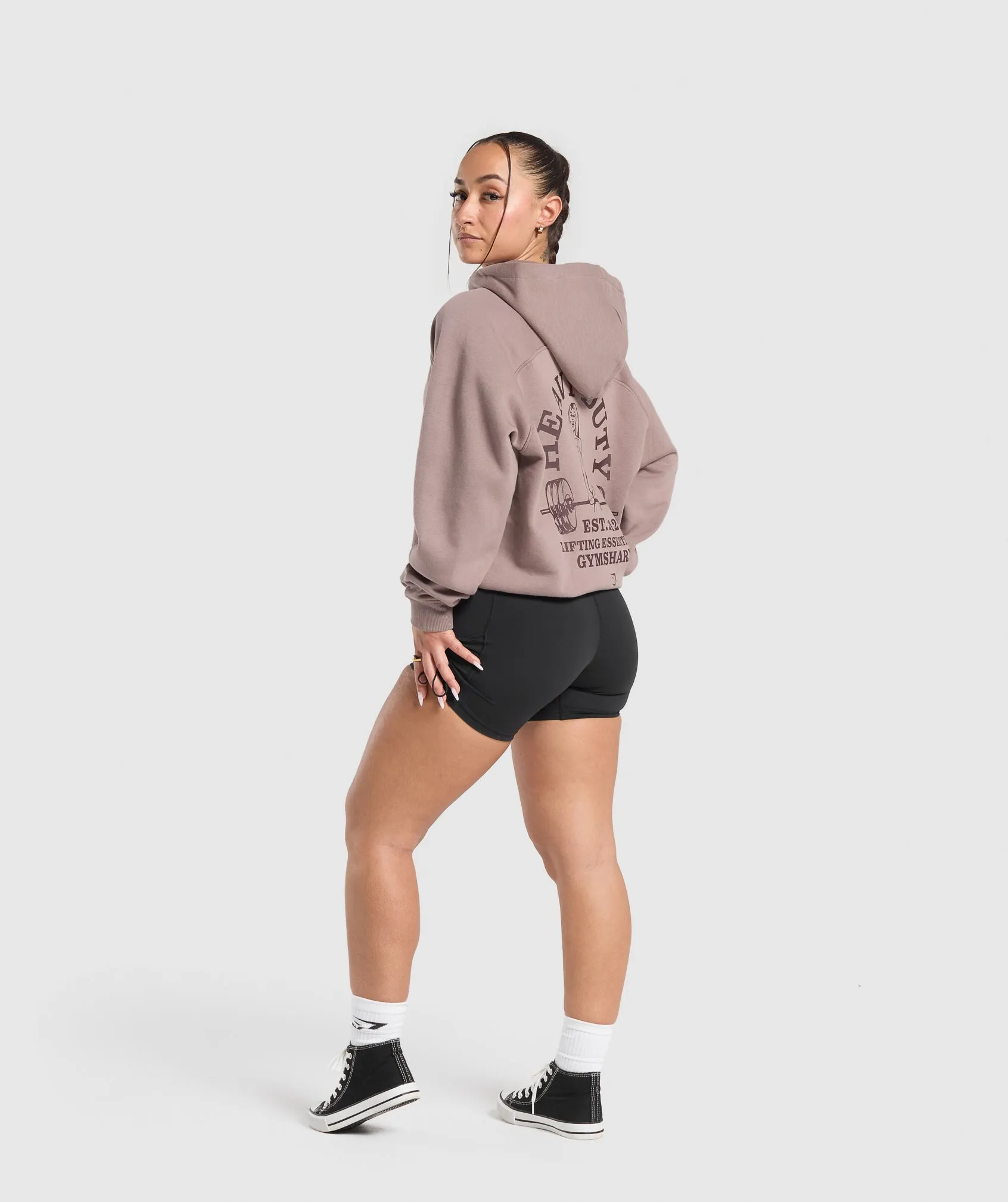 Gymshark Heavy Duty Oversized Hoodie - Powder Mauve sold by Gymshark product image thumbnail 4