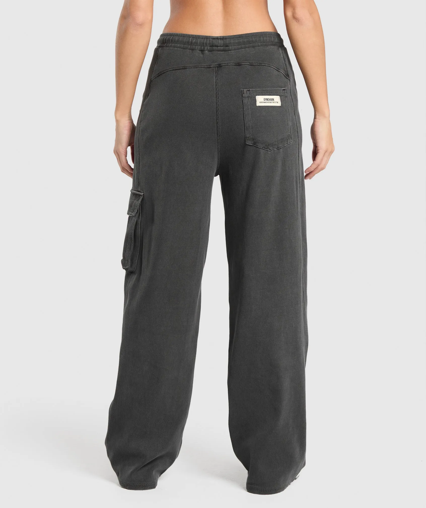 Gymshark Rest Day Ribbed Joggers - Asphalt Grey sold by Gymshark product image thumbnail 2