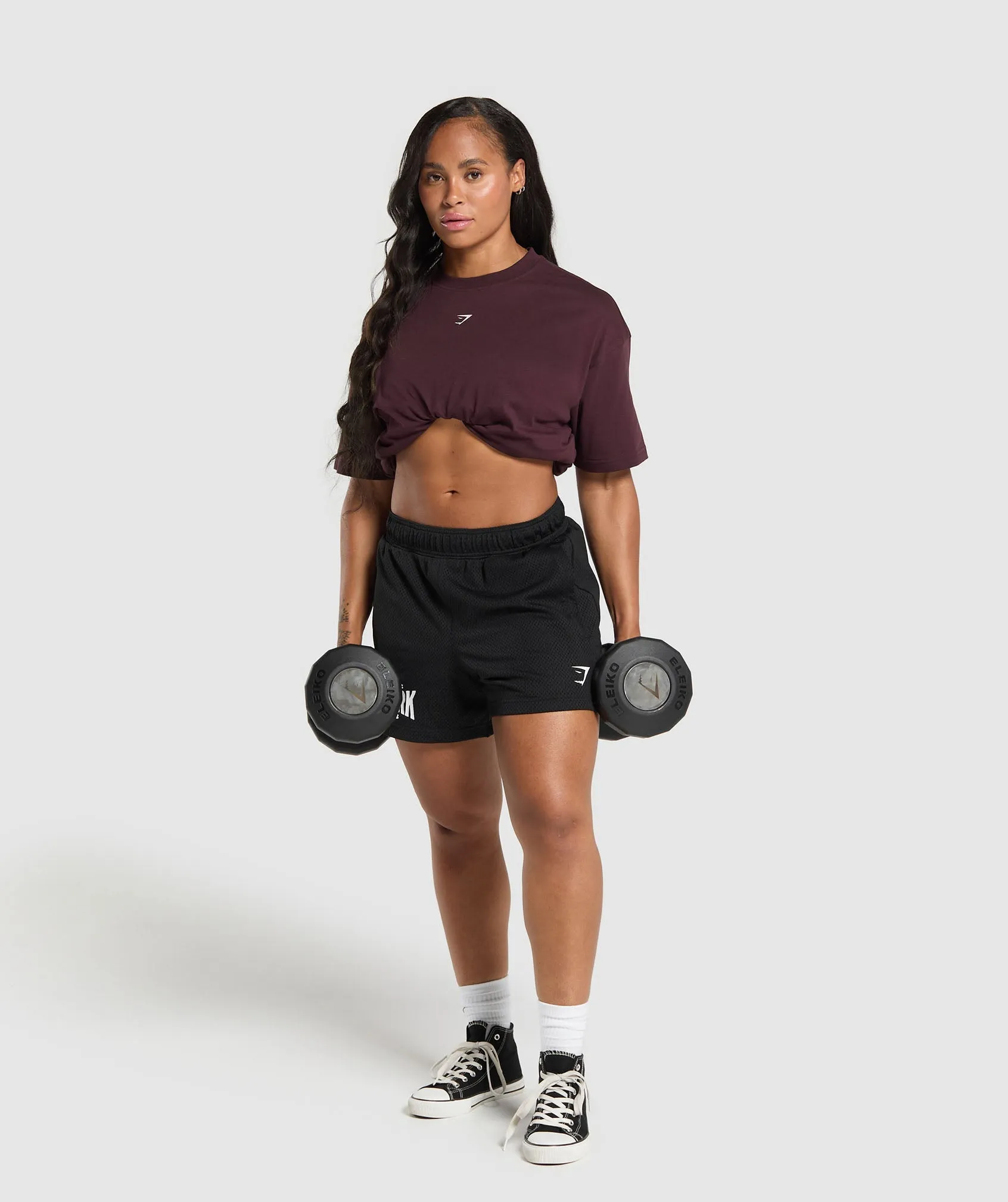 Gymshark Script Graphic Oversized T-Shirt - Depth Purple sold by Gymshark product image thumbnail 4