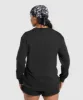 Gymshark Lifting Essentials Long Sleeve Top - Black sold by Gymshark