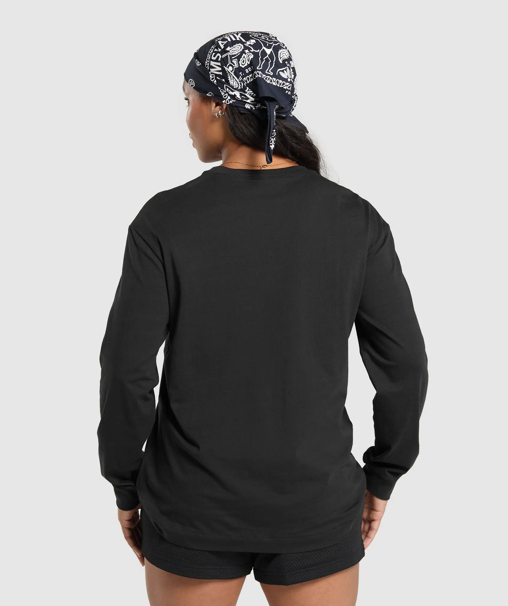 Gymshark Lifting Essentials Long Sleeve Top - Black sold by Gymshark product image thumbnail 2