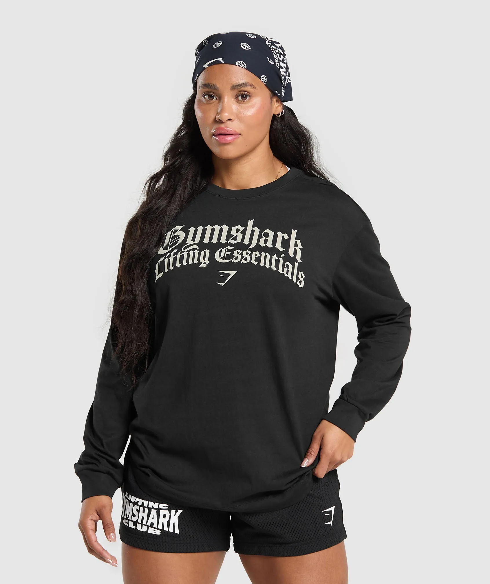 Gymshark Lifting Essentials Long Sleeve Top - Black sold by Gymshark