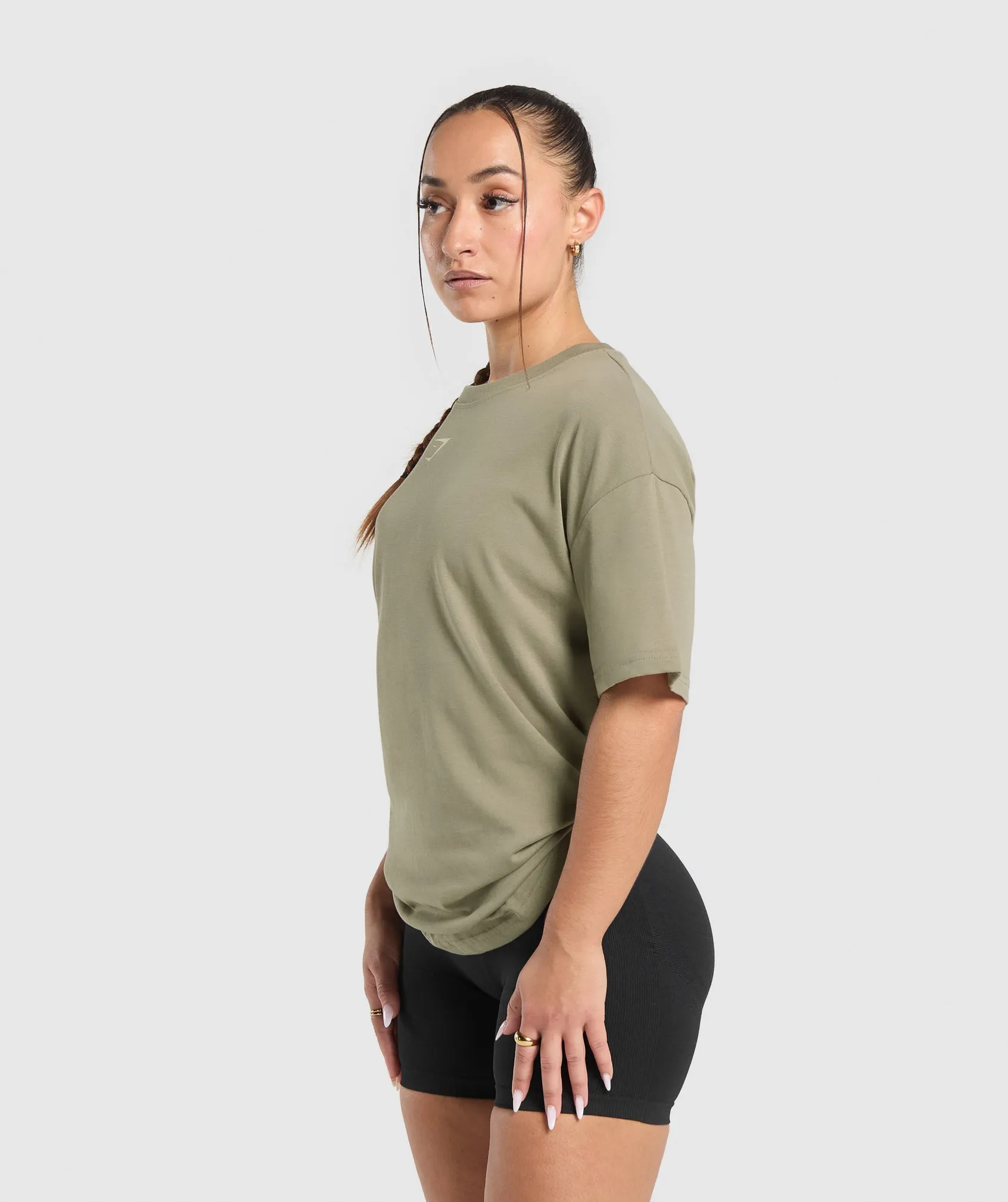 GS Power Oversized T-Shirt - Linen Brown sold by Gymshark product image thumbnail 3