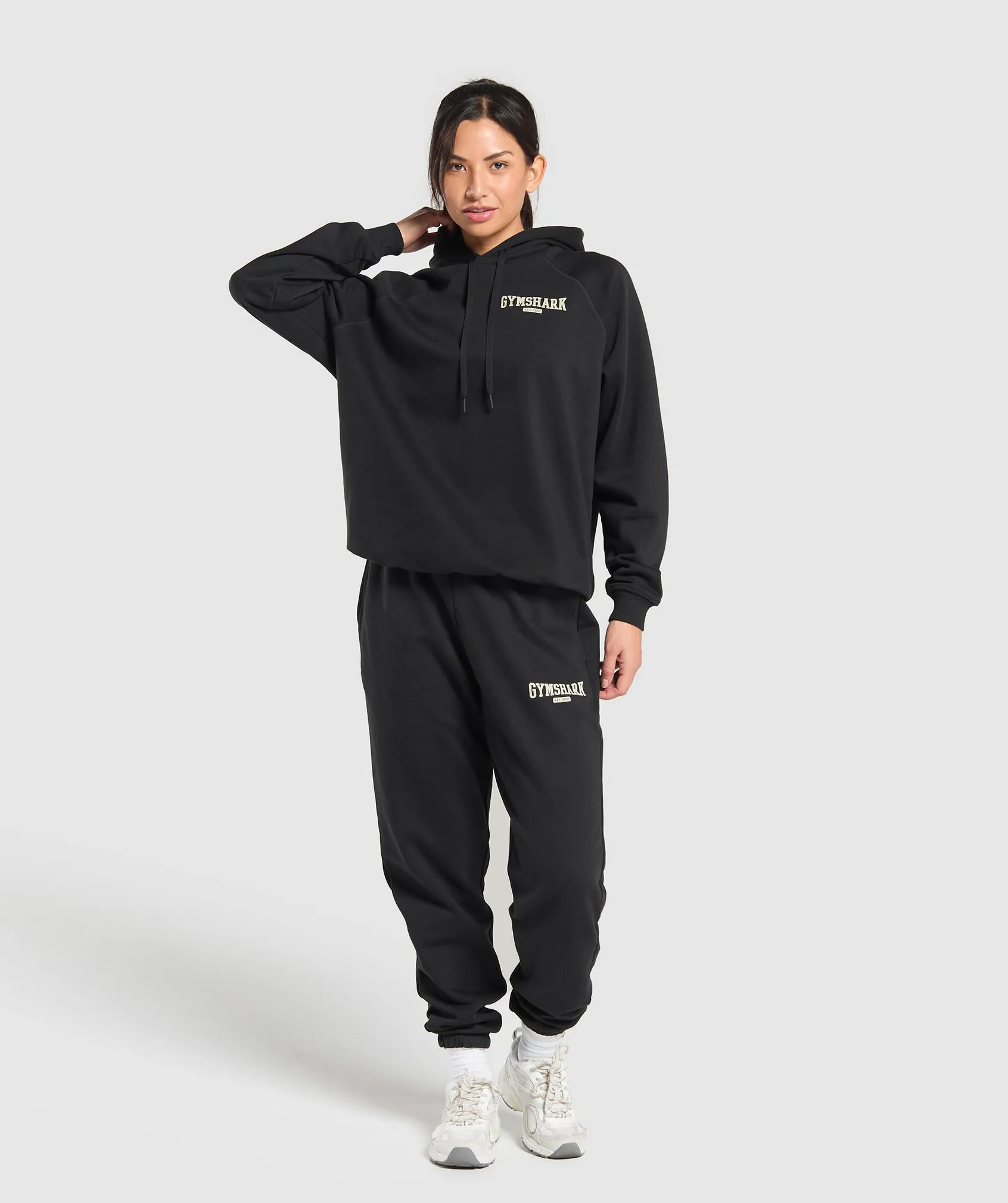Gymshark Collegiate Lifestyle Hoodie - Black sold by Gymshark product image thumbnail 4