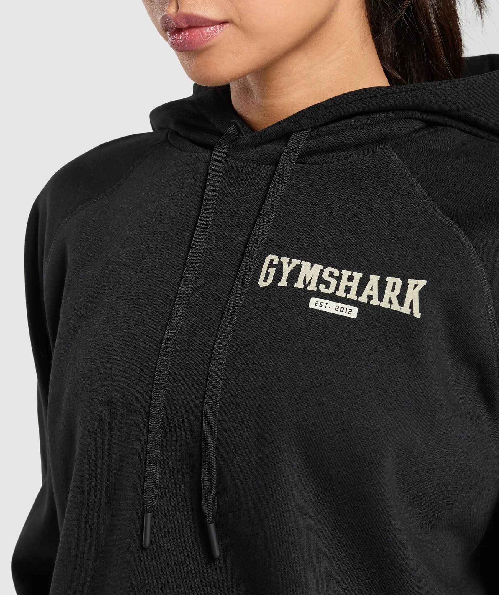 Gymshark Collegiate Lifestyle Hoodie - Black sold by Gymshark product image thumbnail 5