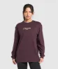 Gymshark Collegiate Lifestyle Long Sleeve Top - Depth Purple sold by Gymshark