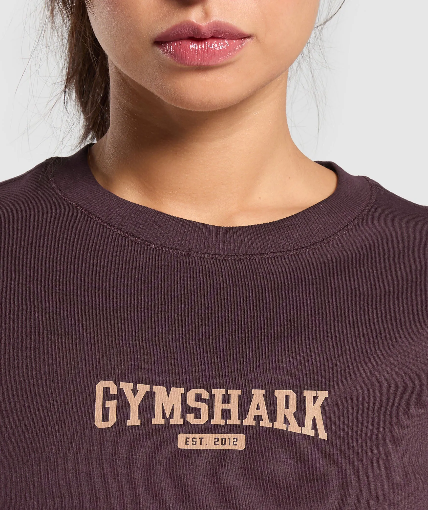 Gymshark Collegiate Lifestyle Long Sleeve Top - Depth Purple sold by Gymshark product image thumbnail 5