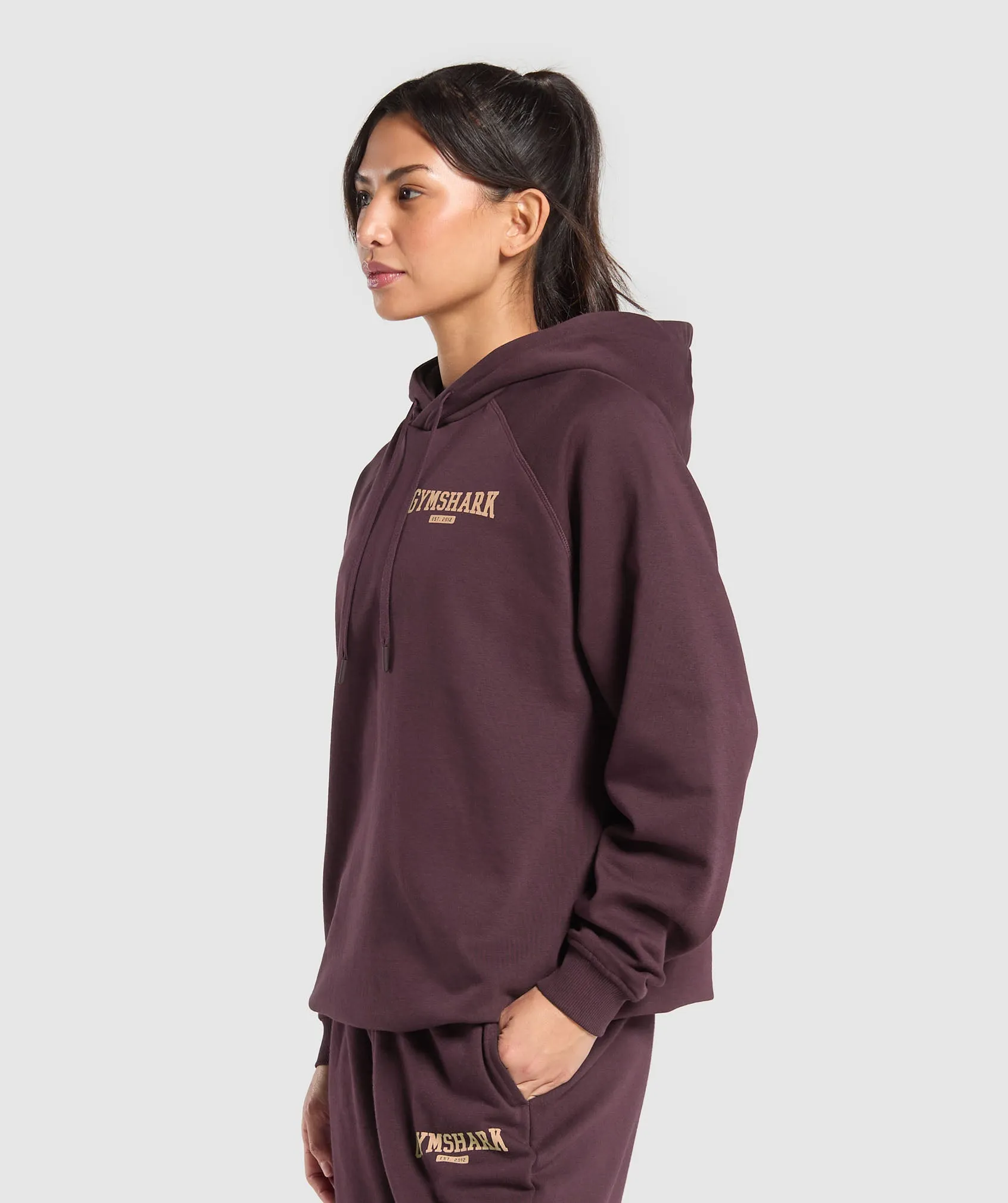 Gymshark Collegiate Lifestyle Hoodie - Depth Purple sold by Gymshark product image thumbnail 2
