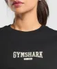 Gymshark Collegiate Lifestyle Long Sleeve Top - Black sold by Gymshark