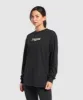 Gymshark Collegiate Lifestyle Long Sleeve Top - Black sold by Gymshark