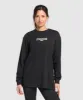 Gymshark Collegiate Lifestyle Long Sleeve Top - Black sold by Gymshark